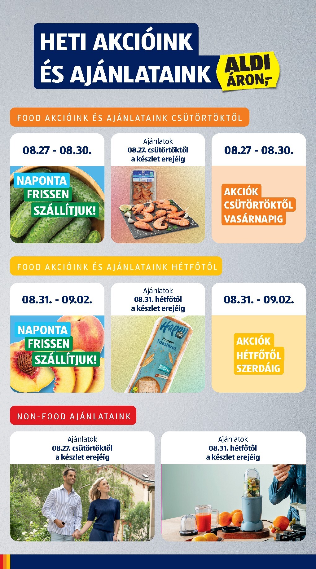 aldi - Aldi hirdetmény a következő hétre csütörtöktől 2026.08.27.-tól szerdától 2026.09.02.-ig - page: 6