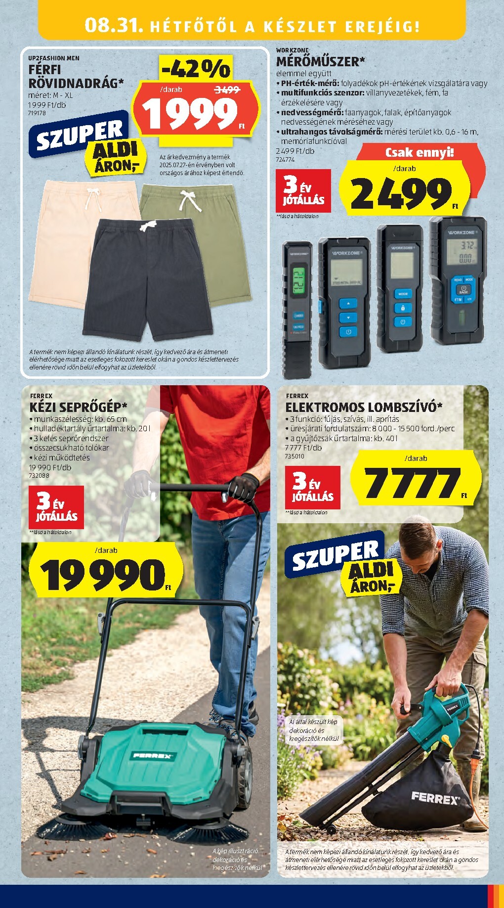 aldi - Aldi - Középső sor termékei hirdetmény a következő hétre csütörtöktől 2026.08.27.-tól szerdától 2026.09.02.-ig - page: 7