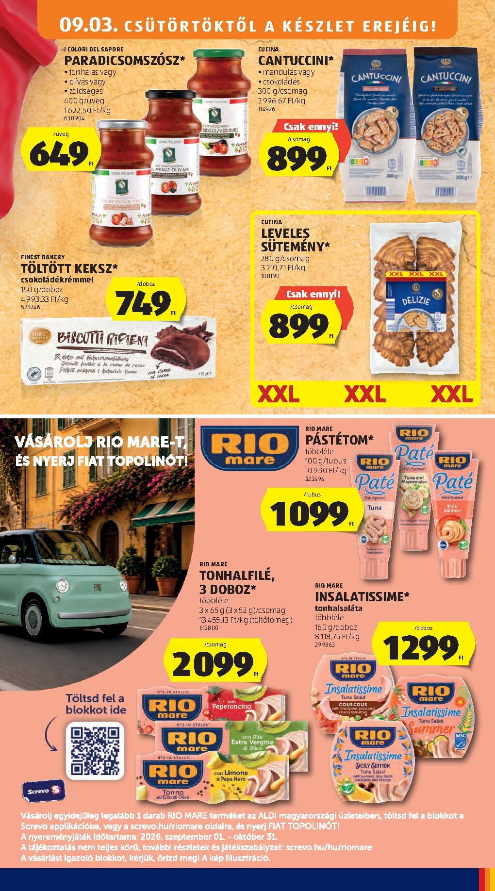 aldi - Aldi hirdetmény a következő hétre csütörtöktől 2026.09.03.-tól szerdától 2026.09.09.-ig - page: 23