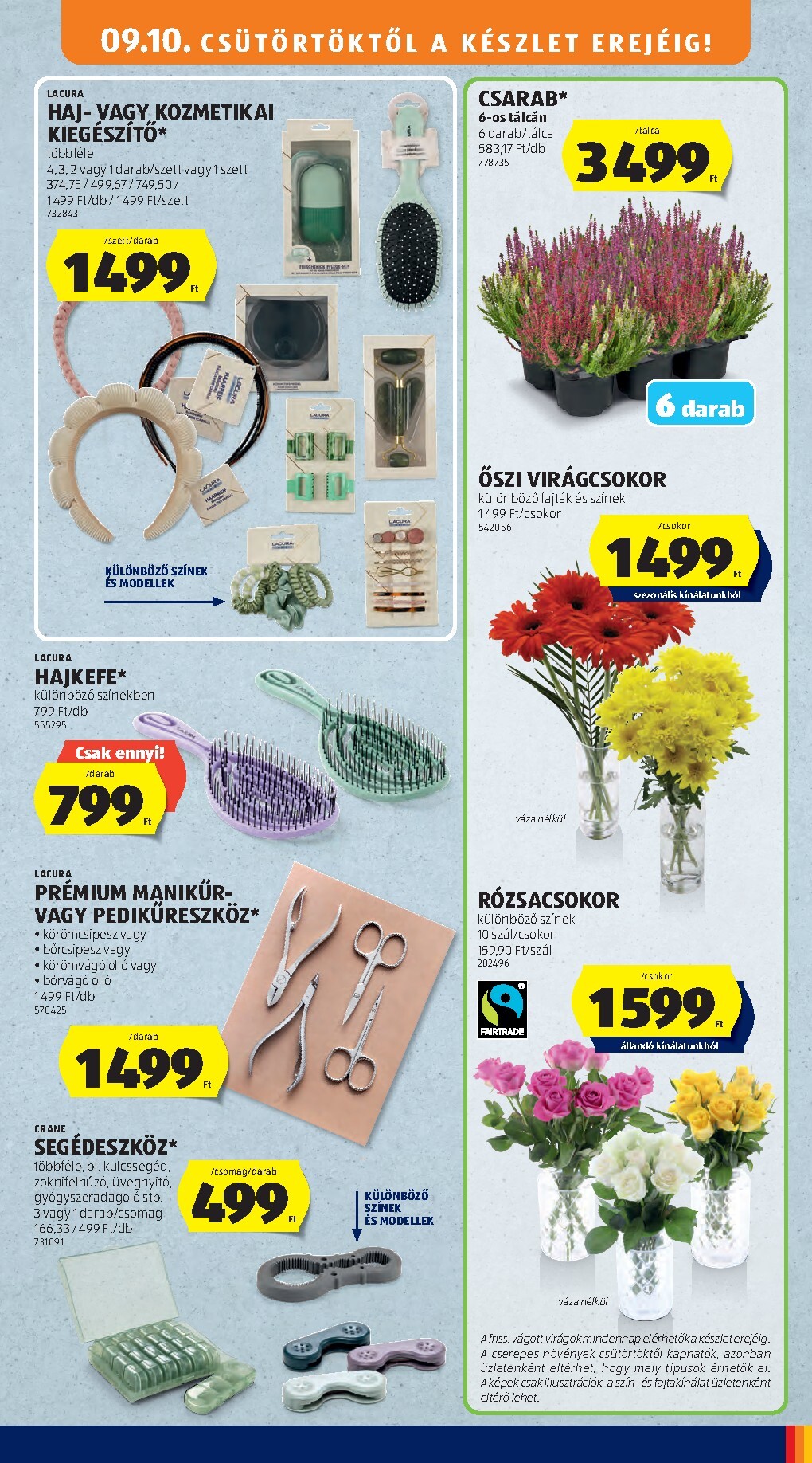 aldi - Aldi - Középső sor termékei hirdetmény a következő hétre csütörtöktől 2026.09.10.-tól szerdától 2026.09.16.-ig - page: 7