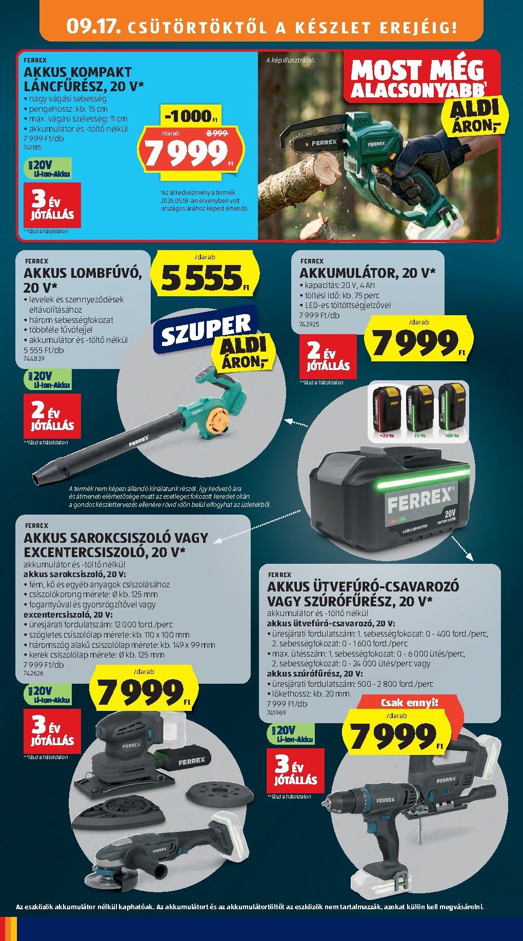 aldi - Aldi hirdetmény a következő hétre csütörtöktől 2026.09.17.-tól szerdától 2026.09.23.-ig - page: 36