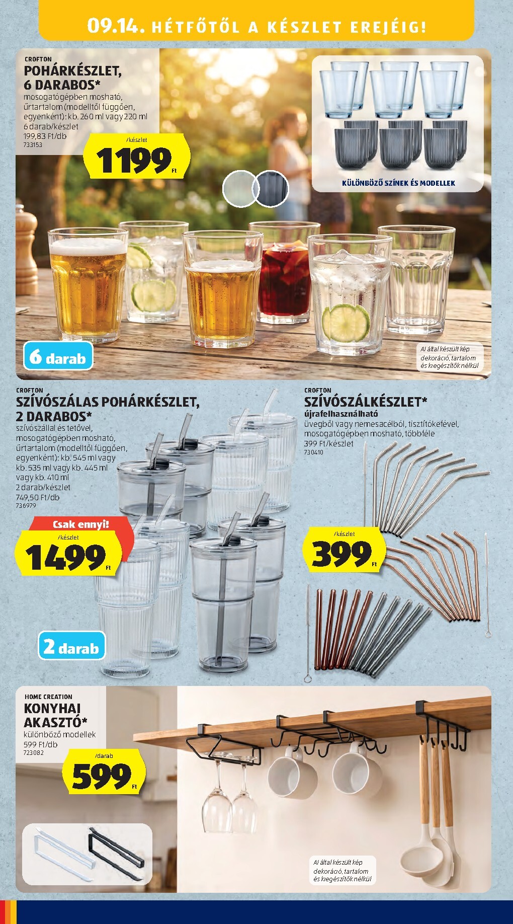aldi - Aktuális Aldi - Középső sor termékei szórólap érvényes csütörtöktől 2026.09.10.-től szerdától 2026.09.16.-ig - page: 12