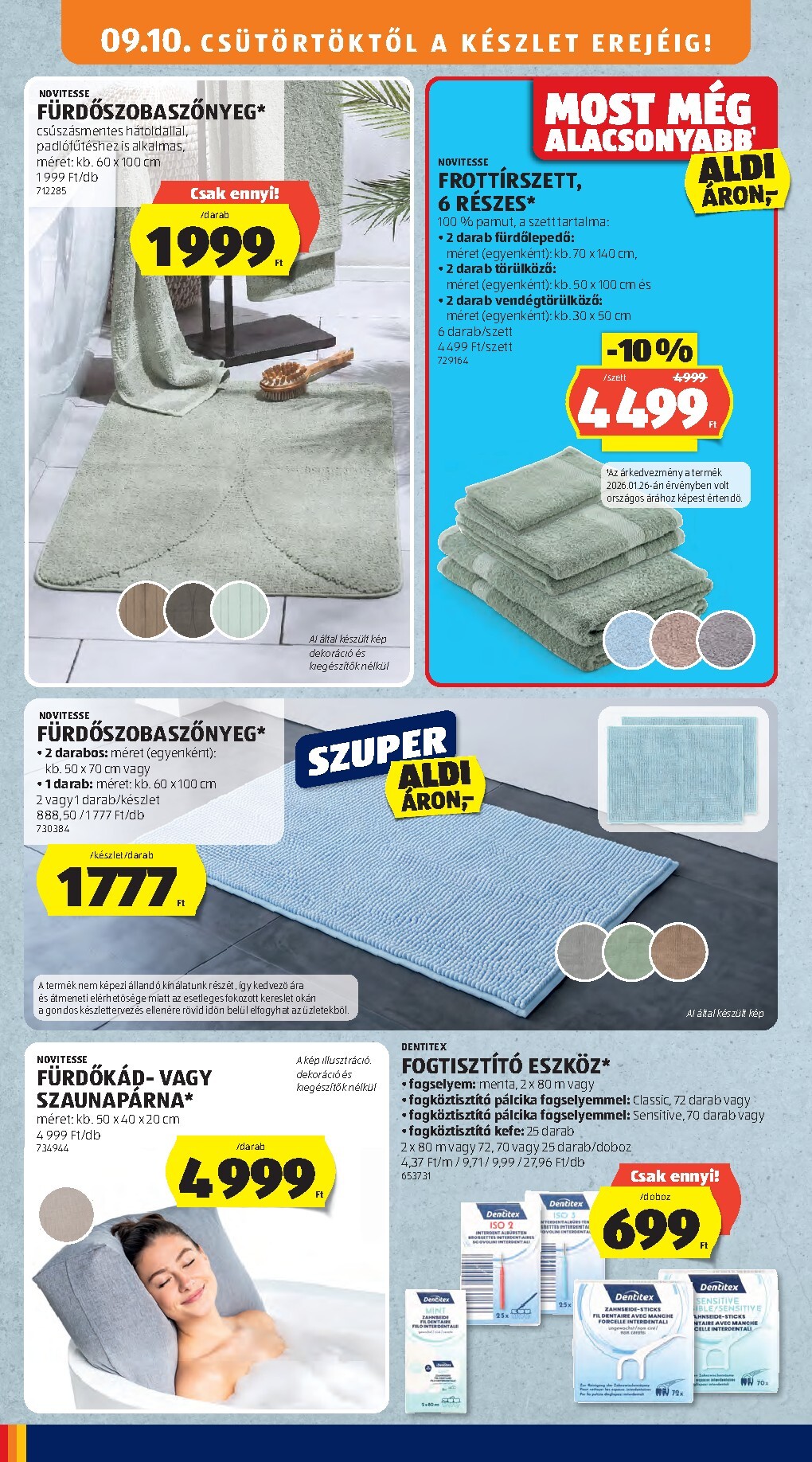 aldi - Aktuális Aldi - Középső sor termékei szórólap érvényes csütörtöktől 2026.09.10.-től szerdától 2026.09.16.-ig - page: 6