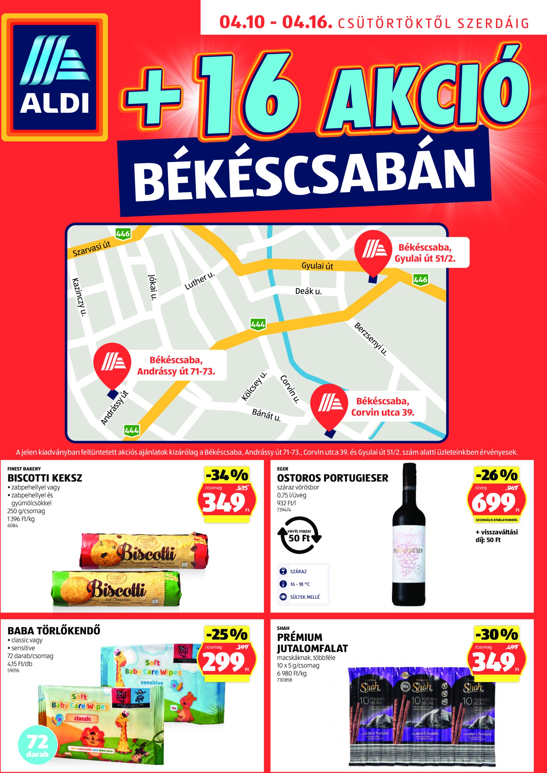 aldi - Aldi - Békéscsaba extra akciós újság, érvényes 04.10. - 04.16.
