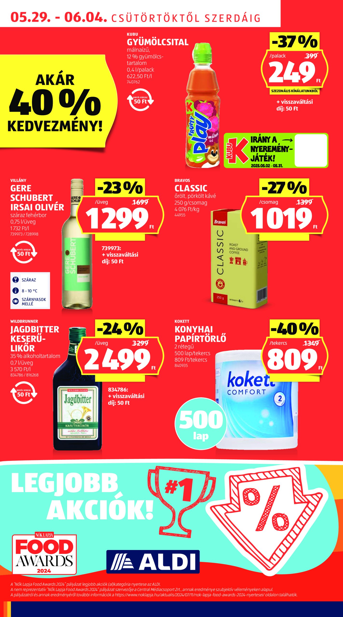 aldi - Aldi akciós újság, érvényes 05.29. - 06.04. - page: 6 aldi - Aldi akciós újság, érvényes 05.29. - 06.04. - page: 6