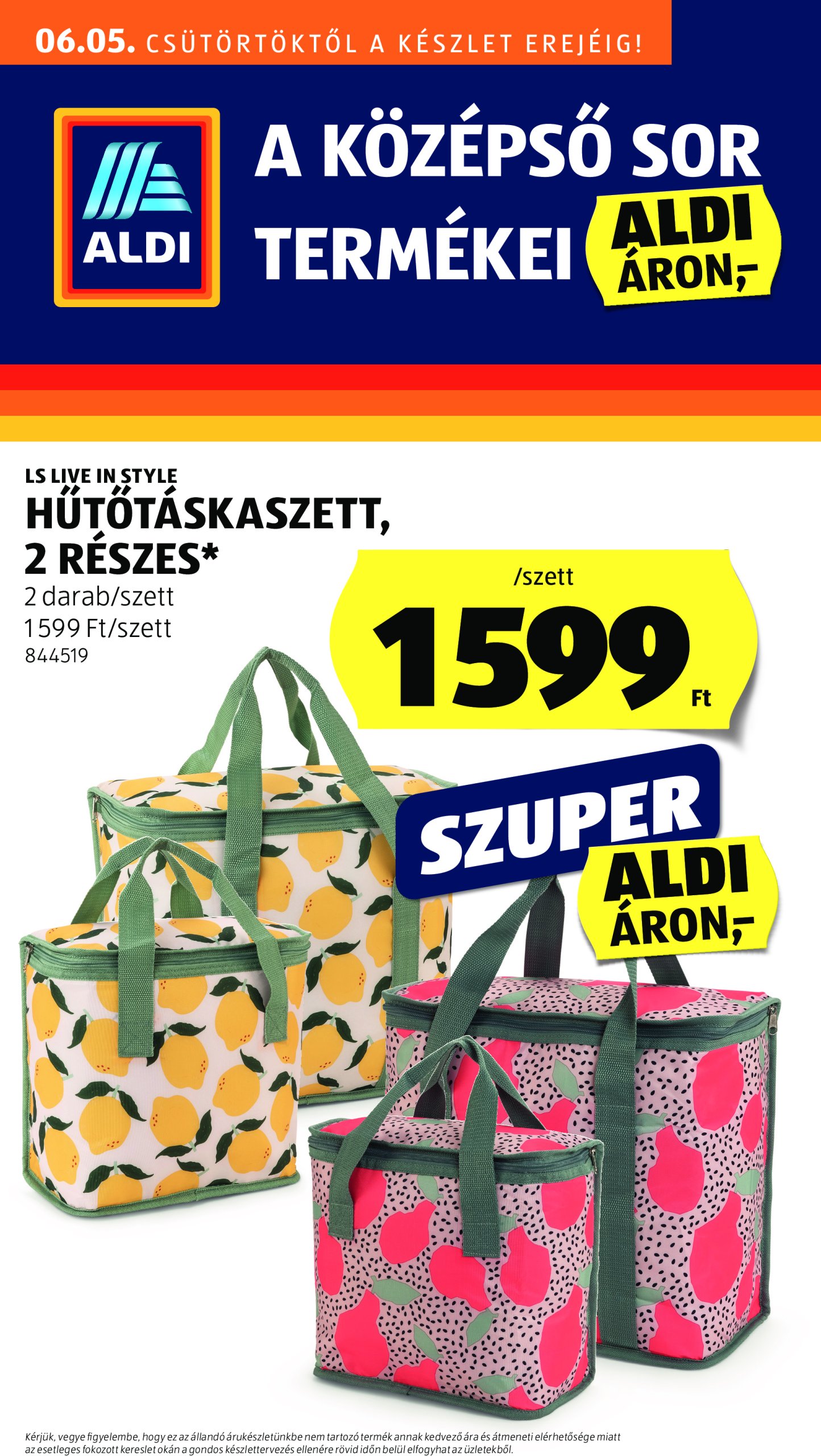 aldi - Aldi - Középső sor termékei akciós újság, érvényes 06.05. - 06.11.