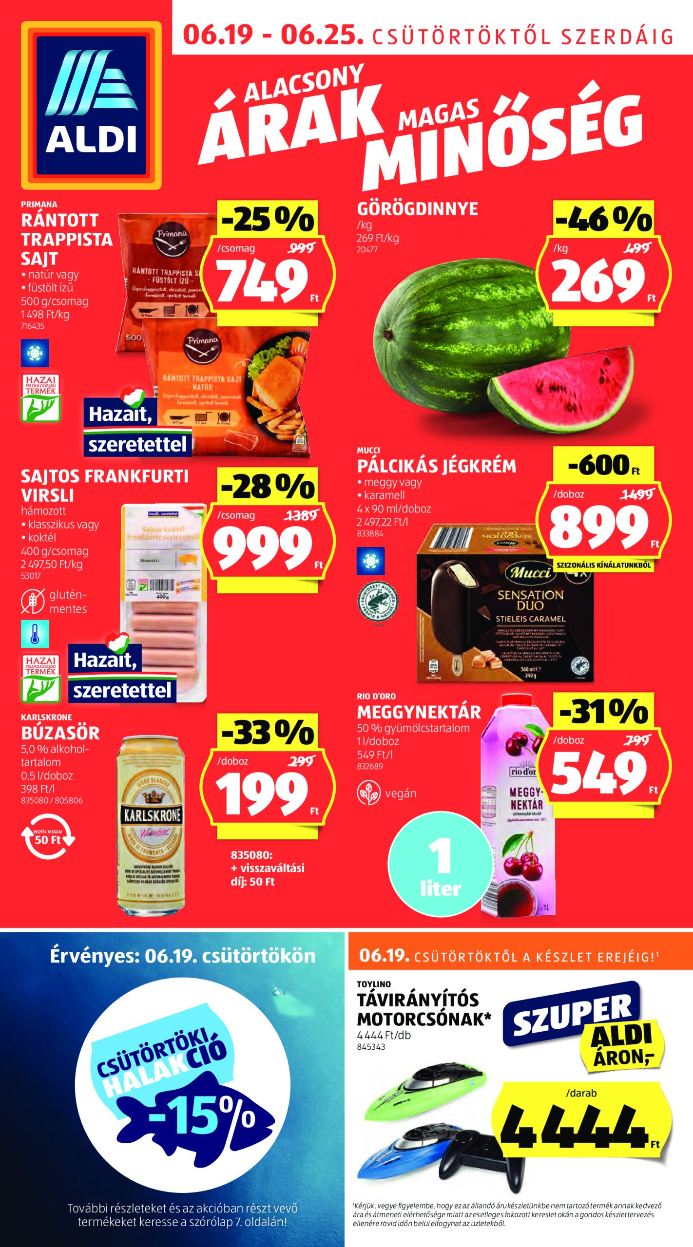 aldi - Aldi akciós újság, érvényes 06.19. - 06.25.