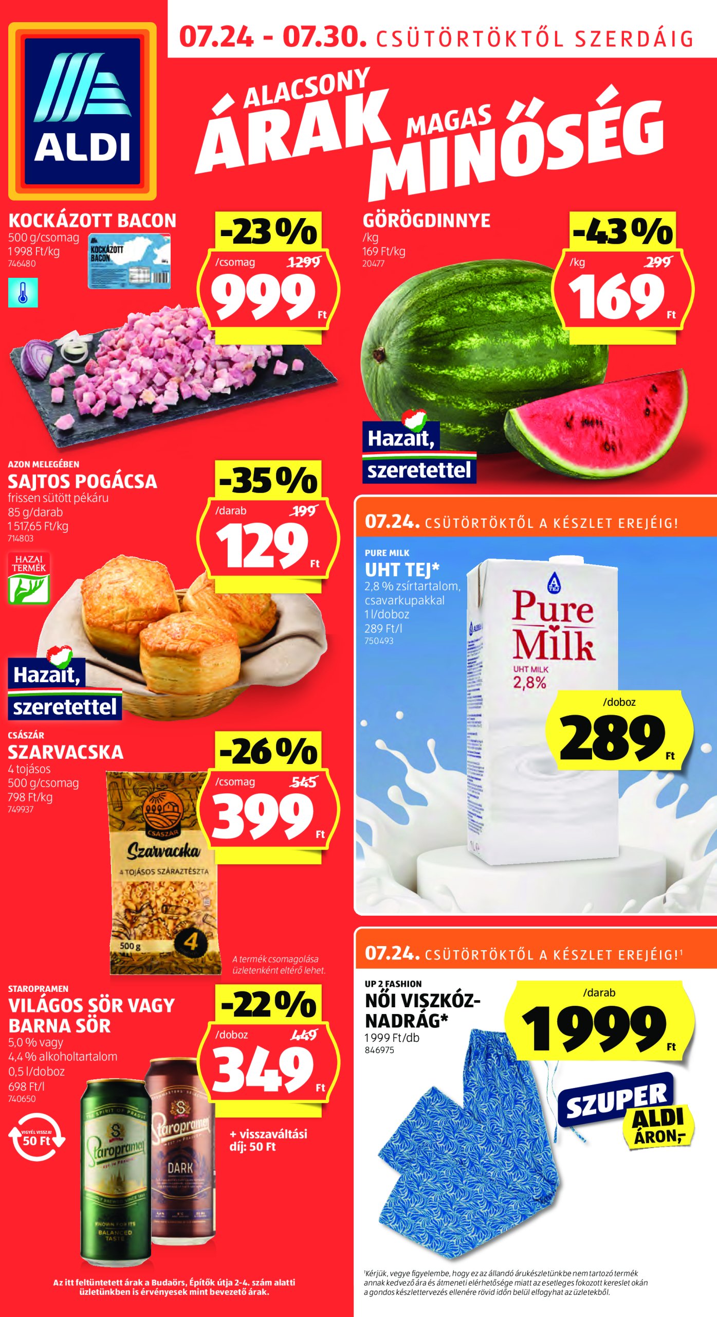 aldi - Aldi akciós újság, érvényes 07.24. - 07.30. - page: 1 aldi - Aldi akciós újság, érvényes 07.24. - 07.30. - page: 1