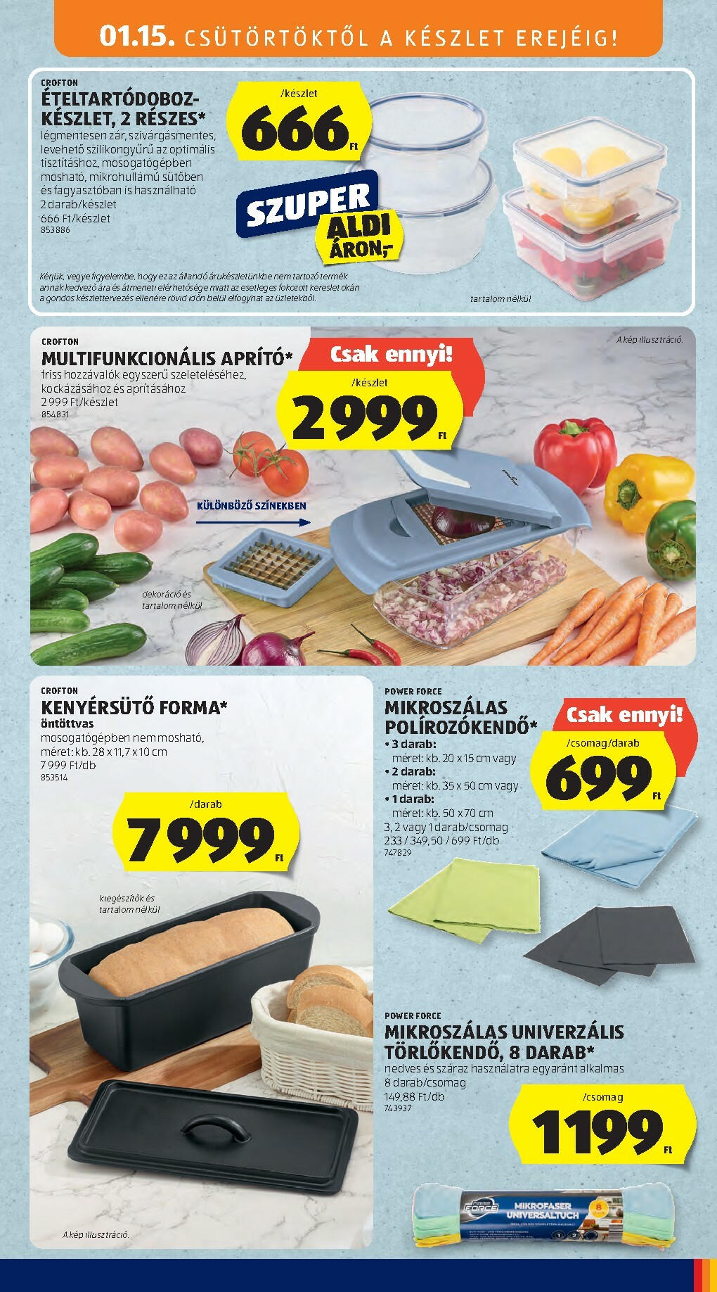 aldi - Aldi - Középső sor termékei akciós újság, érvényes 01.15. - 01.21. - page: 5