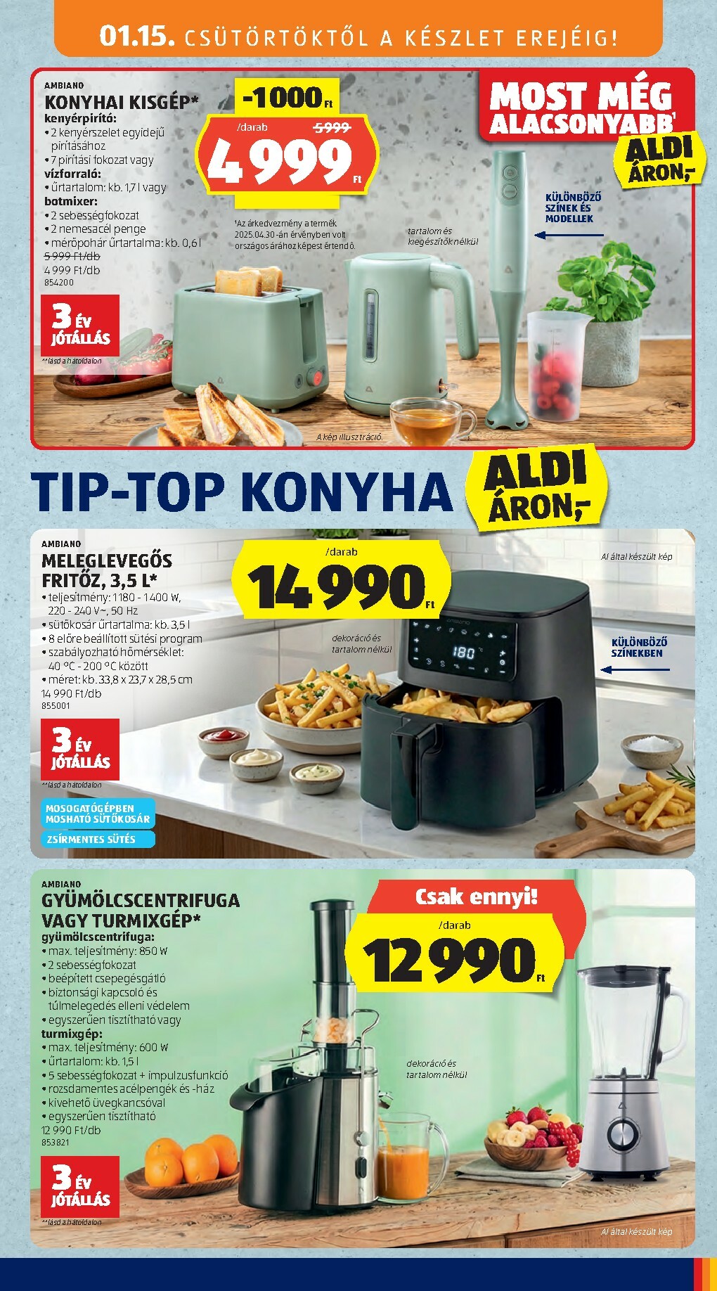 aldi - Aldi - Középső sor termékei akciós újság, érvényes 01.15. - 01.21. - page: 3