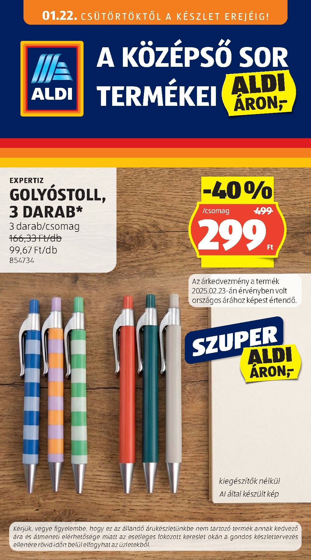 aldi - Aldi - Középső sor termékei akciós újság, érvényes 01.22. - 01.28.