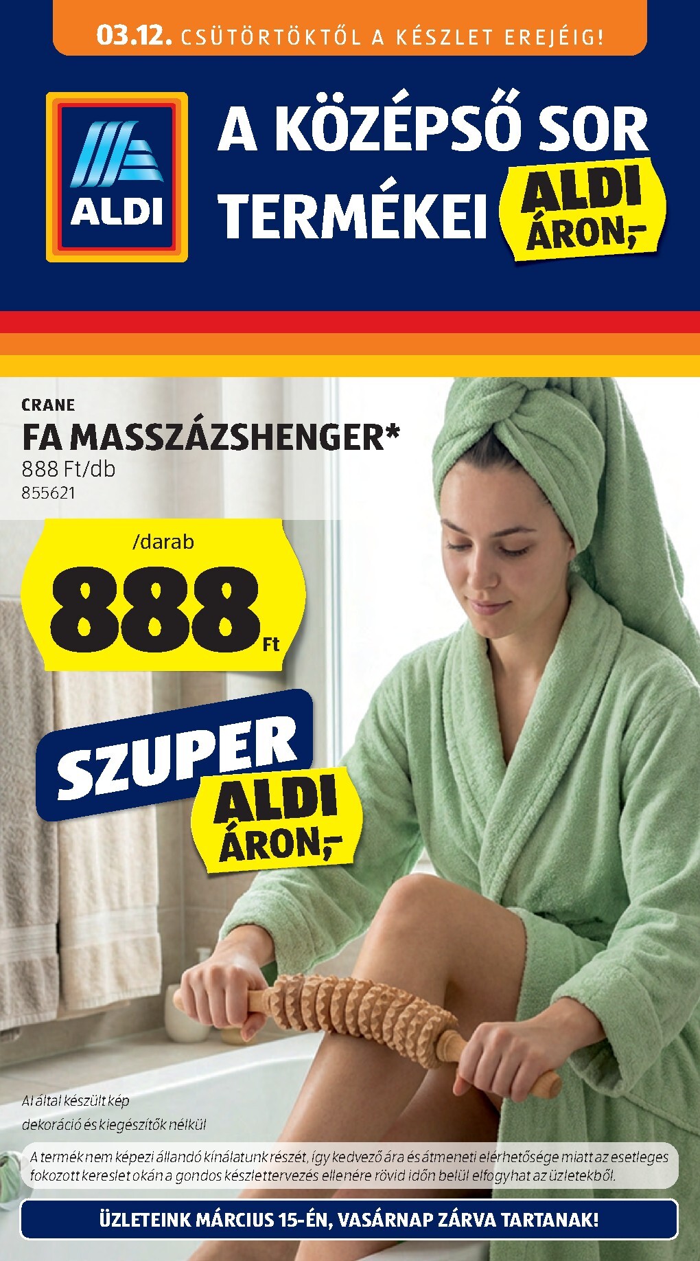 aldi - Aldi - Középső sor termékei akciós újság, érvényes 2026.03.12. - 2026.03.18. - page: 1