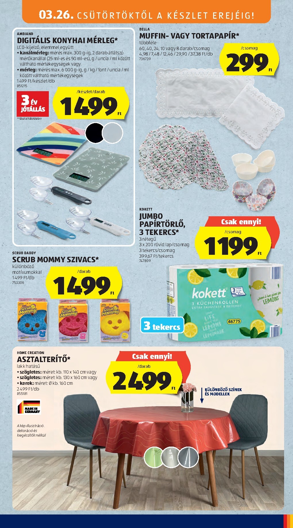 aldi - Aldi - Középső sor termékei akciós újság, érvényes 2026.03.26. - 2026.04.01. - page: 15