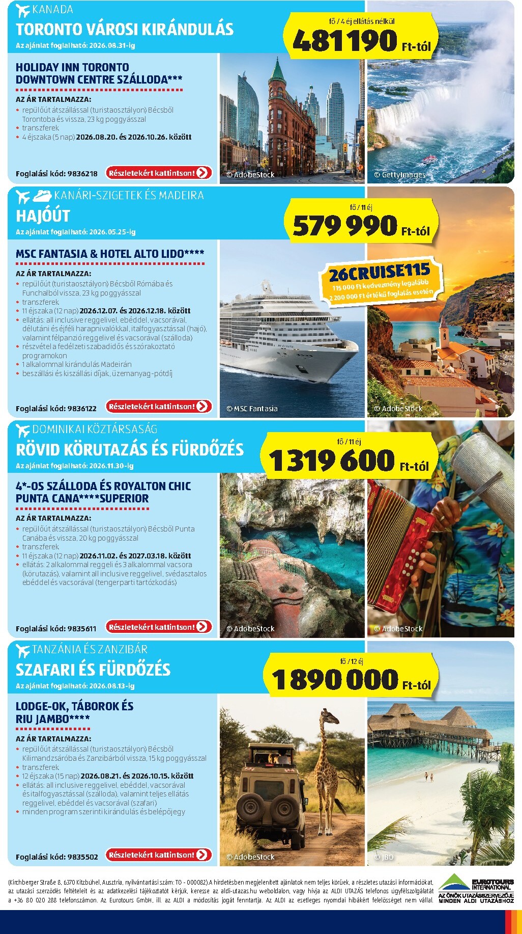 aldi - Aldi - Utazás katalógus hirdetmény a következő hétre csütörtöktől 2026.04.16.-tól szerdától 2026.04.22.-ig - page: 5
