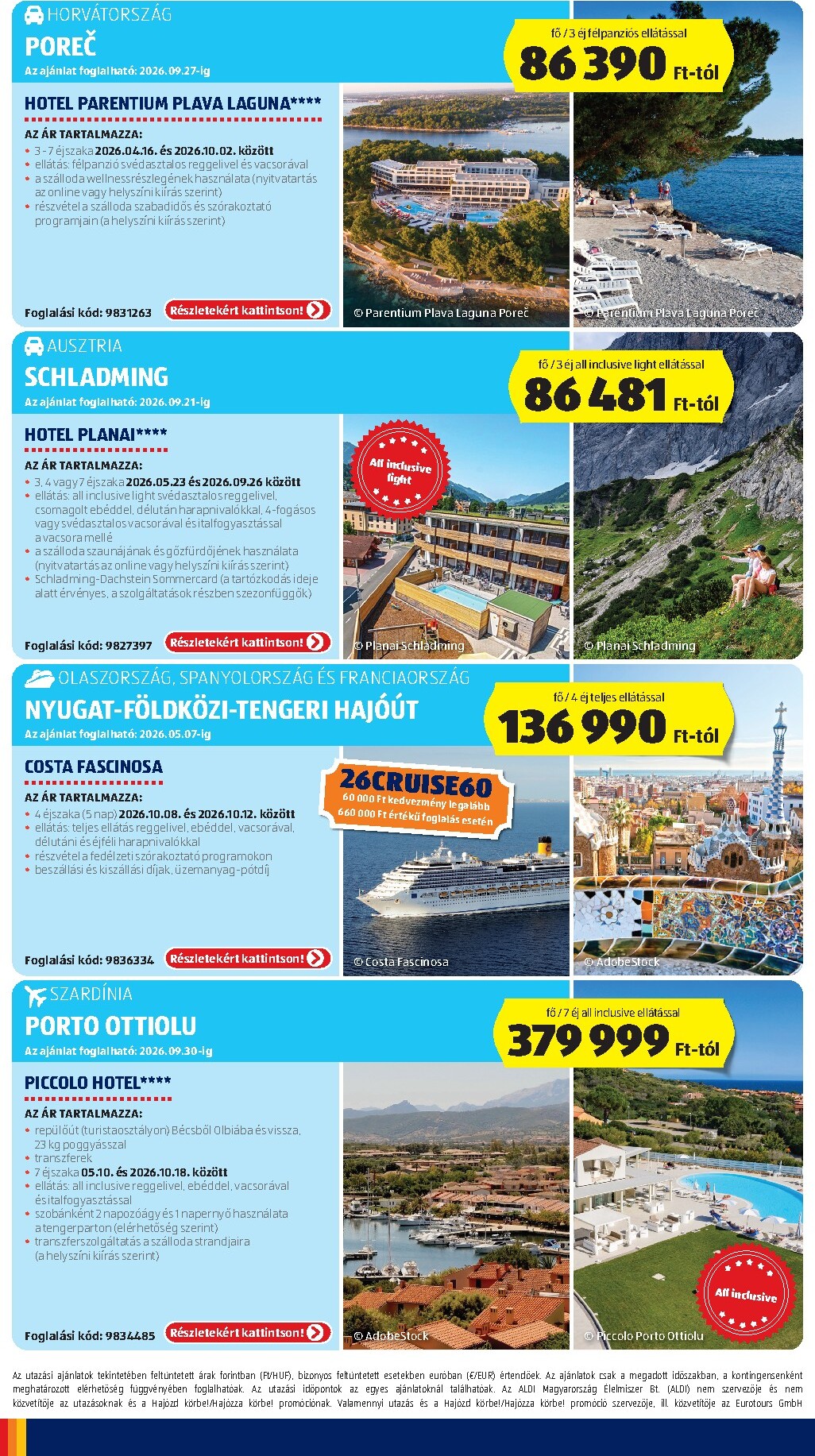aldi - Aldi - Utazás katalógus hirdetmény a következő hétre csütörtöktől 2026.04.16.-tól szerdától 2026.04.22.-ig - page: 4