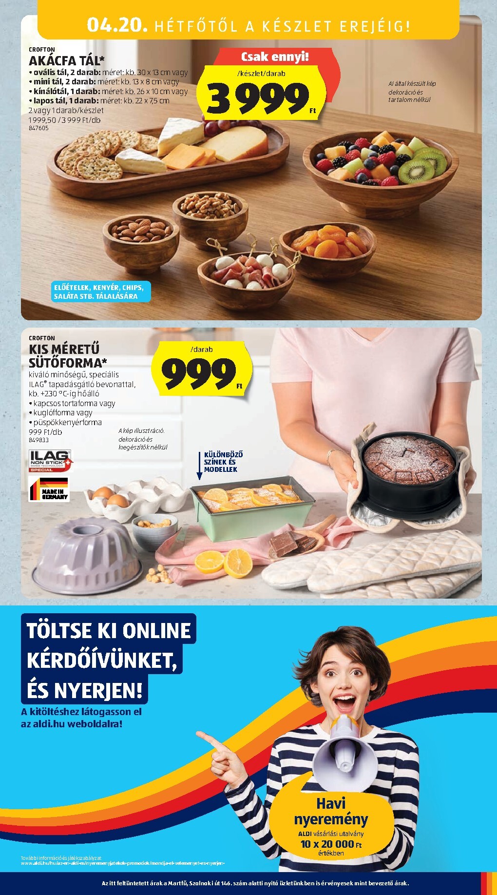 aldi - Aldi - Középső sor termékei hirdetmény a következő hétre csütörtöktől 2026.04.16.-tól szerdától 2026.04.22.-ig - page: 19