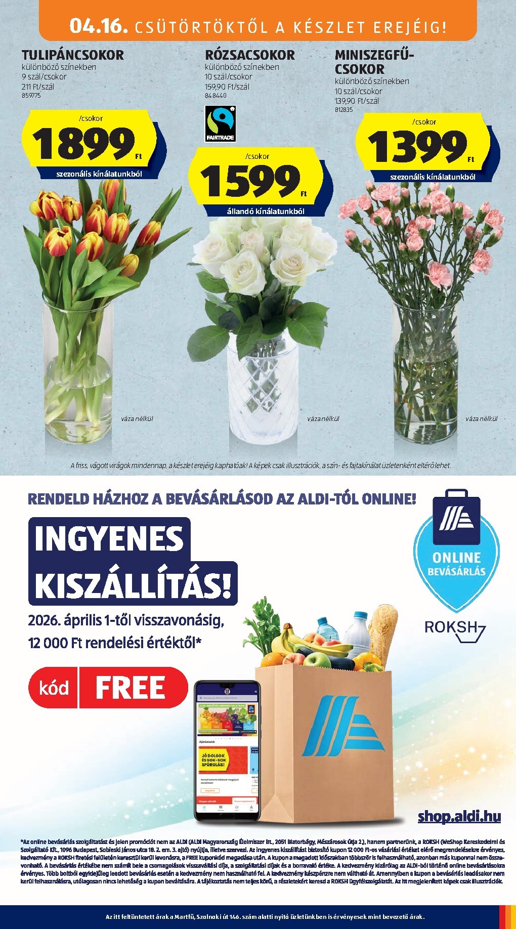 aldi - Aldi - Középső sor termékei hirdetmény a következő hétre csütörtöktől 2026.04.16.-tól szerdától 2026.04.22.-ig - page: 9