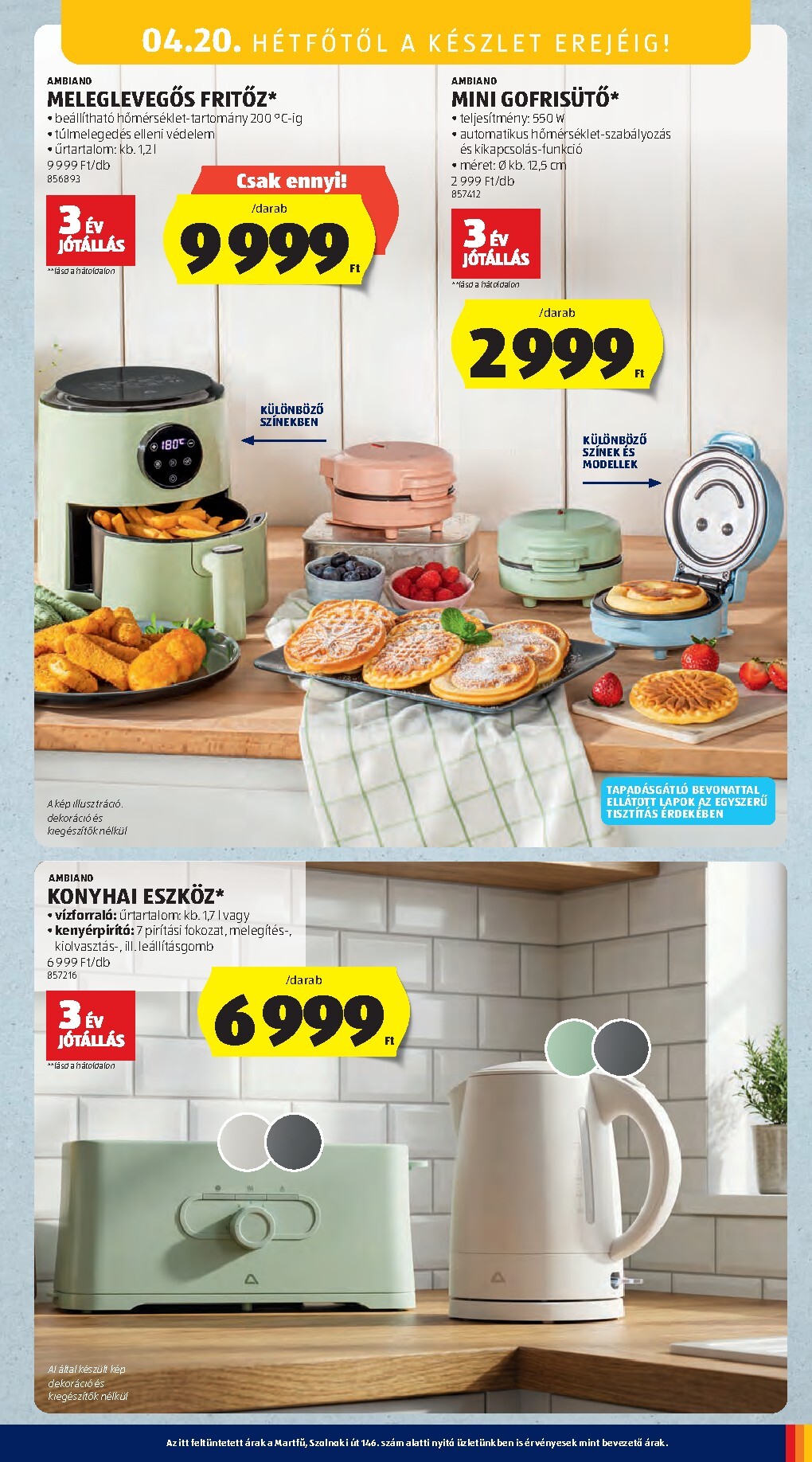 aldi - Aldi - Középső sor termékei hirdetmény a következő hétre csütörtöktől 2026.04.16.-tól szerdától 2026.04.22.-ig - page: 15