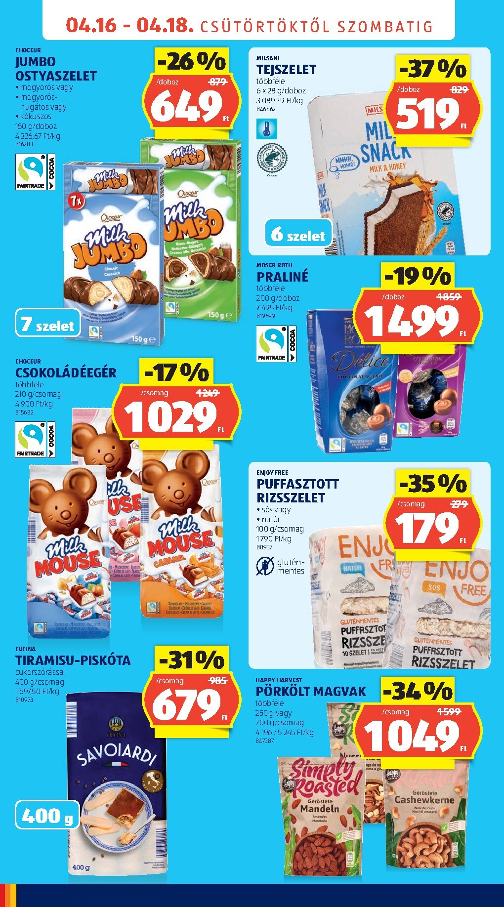 aldi - Aldi - Üzletnyitás: Martfű, hirdetmény a következő hétre csütörtöktől 2026.04.16.-tól szombattól 2026.04.18.-ig - page: 6