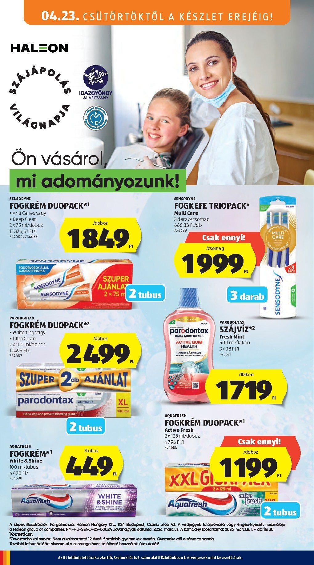 aldi - Aldi hirdetmény a következő hétre csütörtöktől 2026.04.23.-tól szerdától 2026.04.29.-ig - page: 22