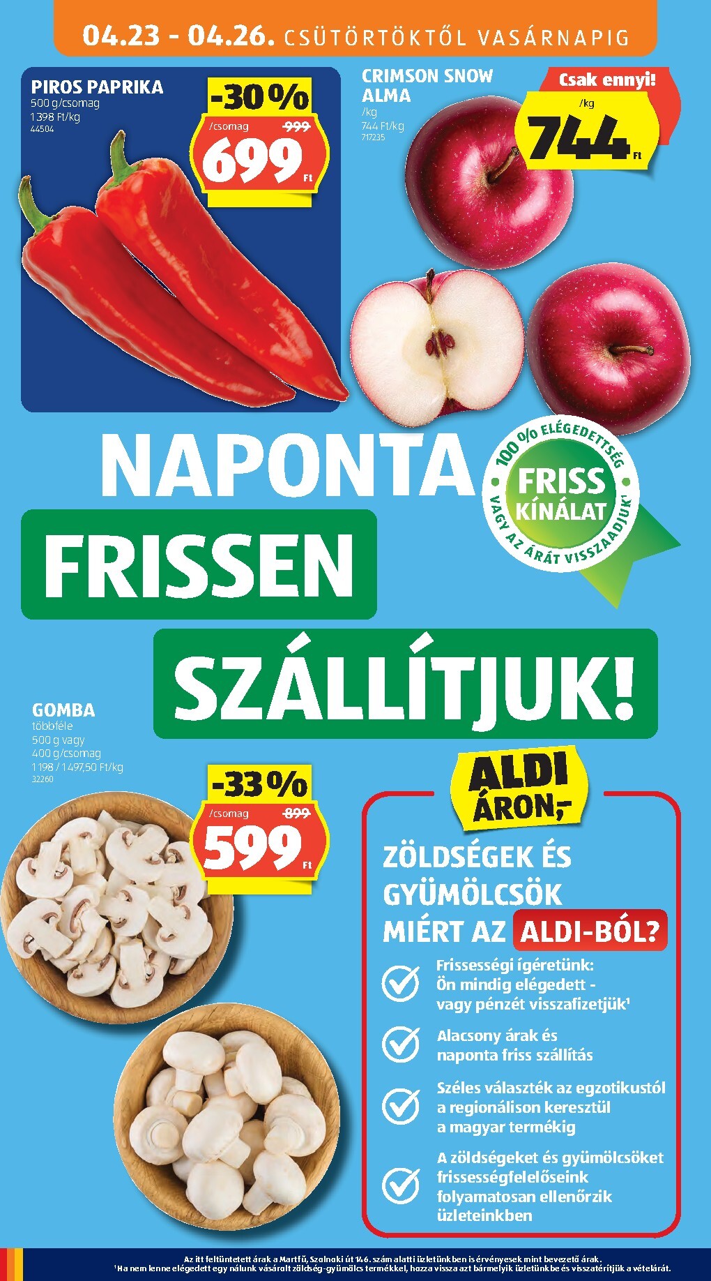 aldi - Aldi hirdetmény a következő hétre csütörtöktől 2026.04.23.-tól szerdától 2026.04.29.-ig - page: 4