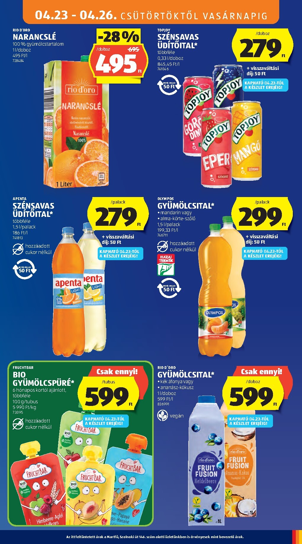 aldi - Aldi hirdetmény a következő hétre csütörtöktől 2026.04.23.-tól szerdától 2026.04.29.-ig - page: 13