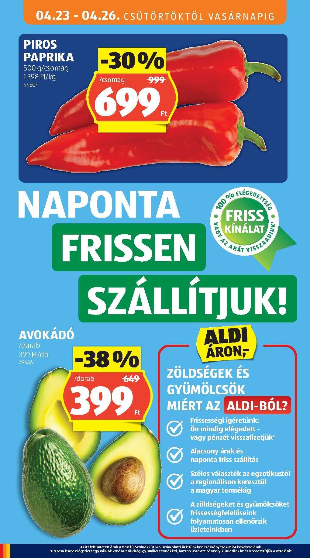 aldi - Aldi hirdetmény a következő hétre csütörtöktől 2026.04.23.-tól szerdától 2026.04.29.-ig - page: 8