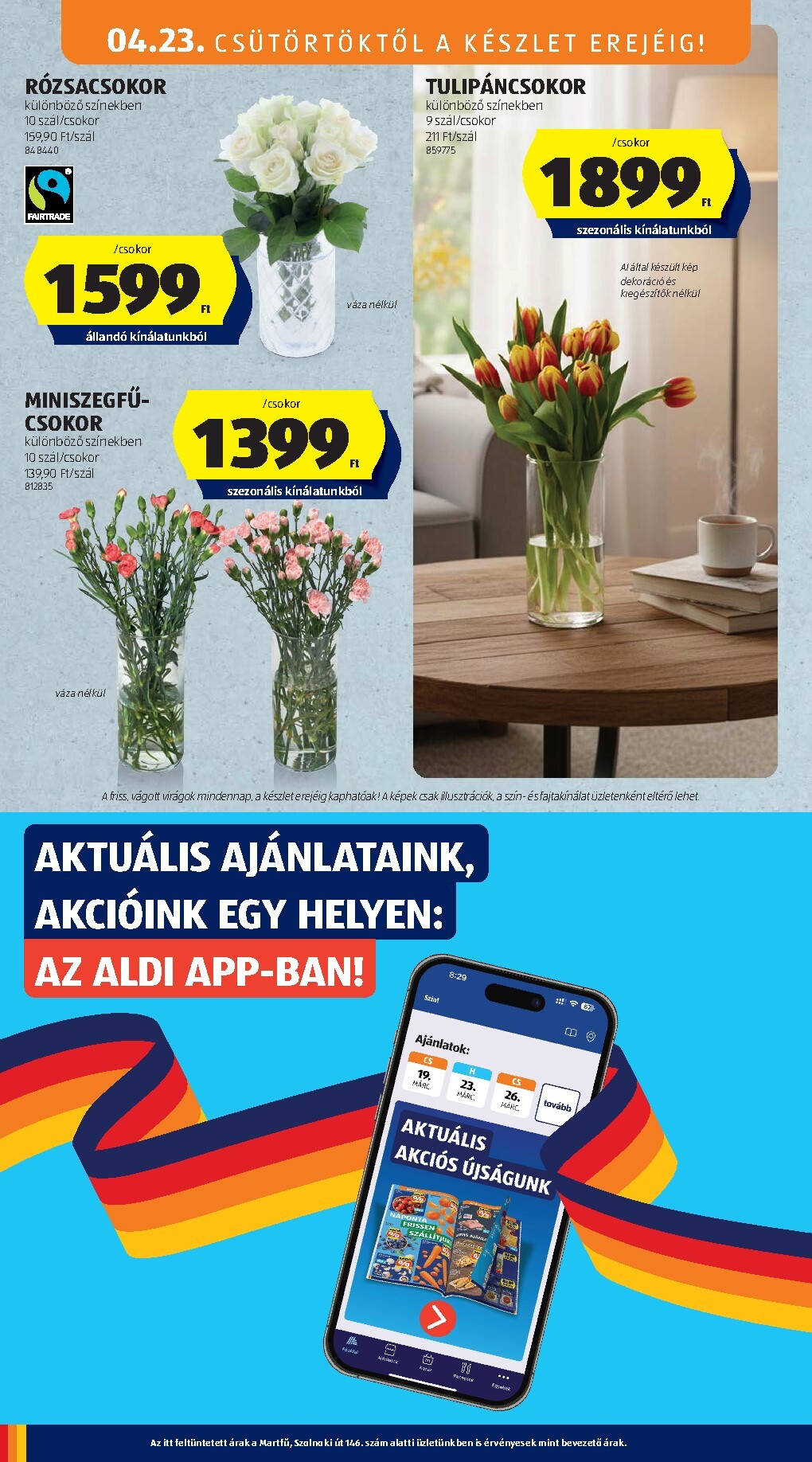 aldi - Aldi - Középső sor termékei hirdetmény a következő hétre csütörtöktől 2026.04.23.-tól szerdától 2026.04.29.-ig - page: 4