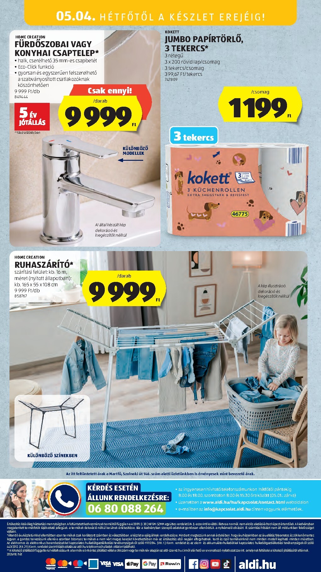 aldi - Aldi hirdetmény a következő hétre csütörtöktől 2026.04.30.-tól szerdától 2026.05.06.-ig - page: 51