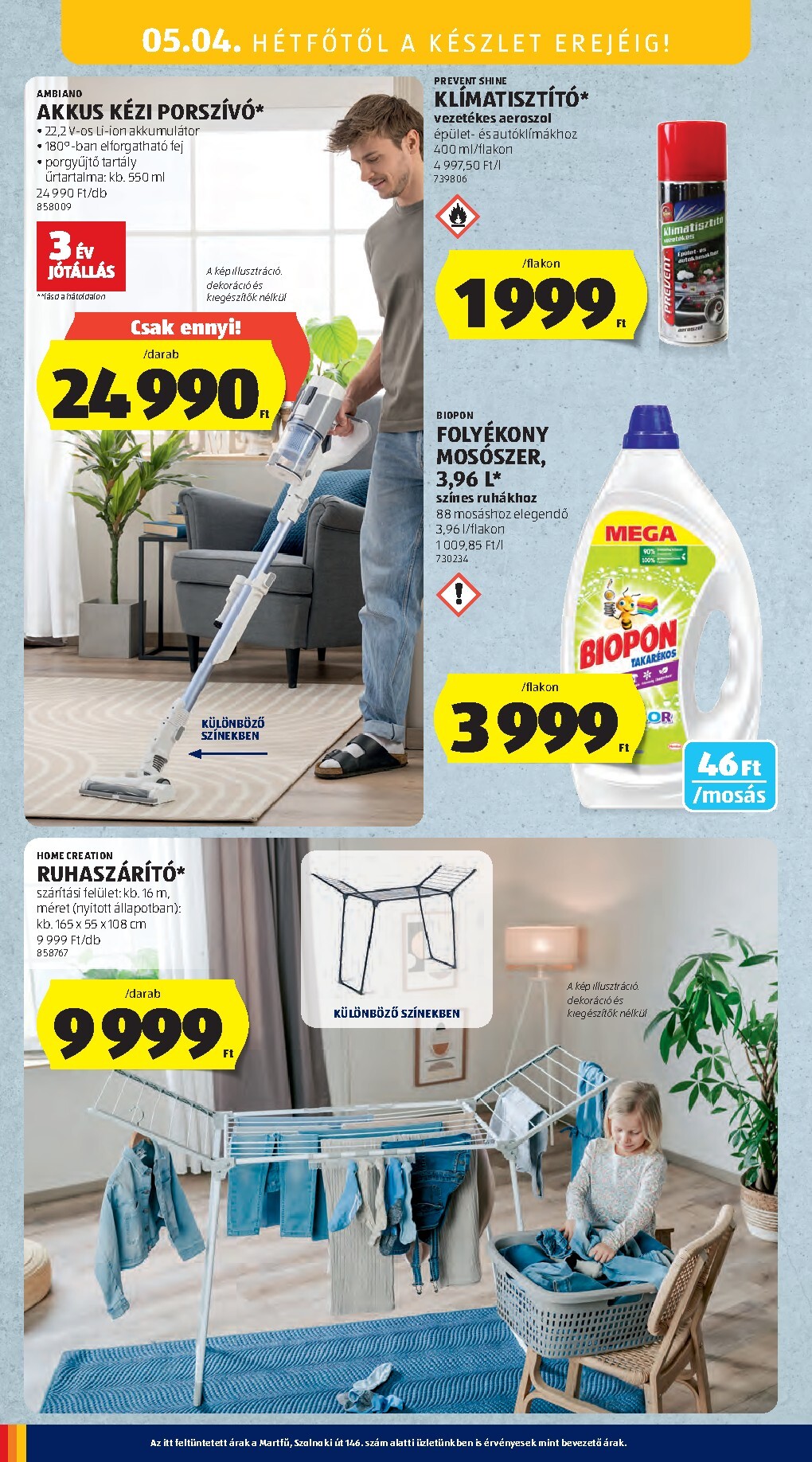 aldi - Aldi - Középső sor termékei hirdetmény a következő hétre csütörtöktől 2026.04.30.-tól szerdától 2026.05.06.-ig - page: 18