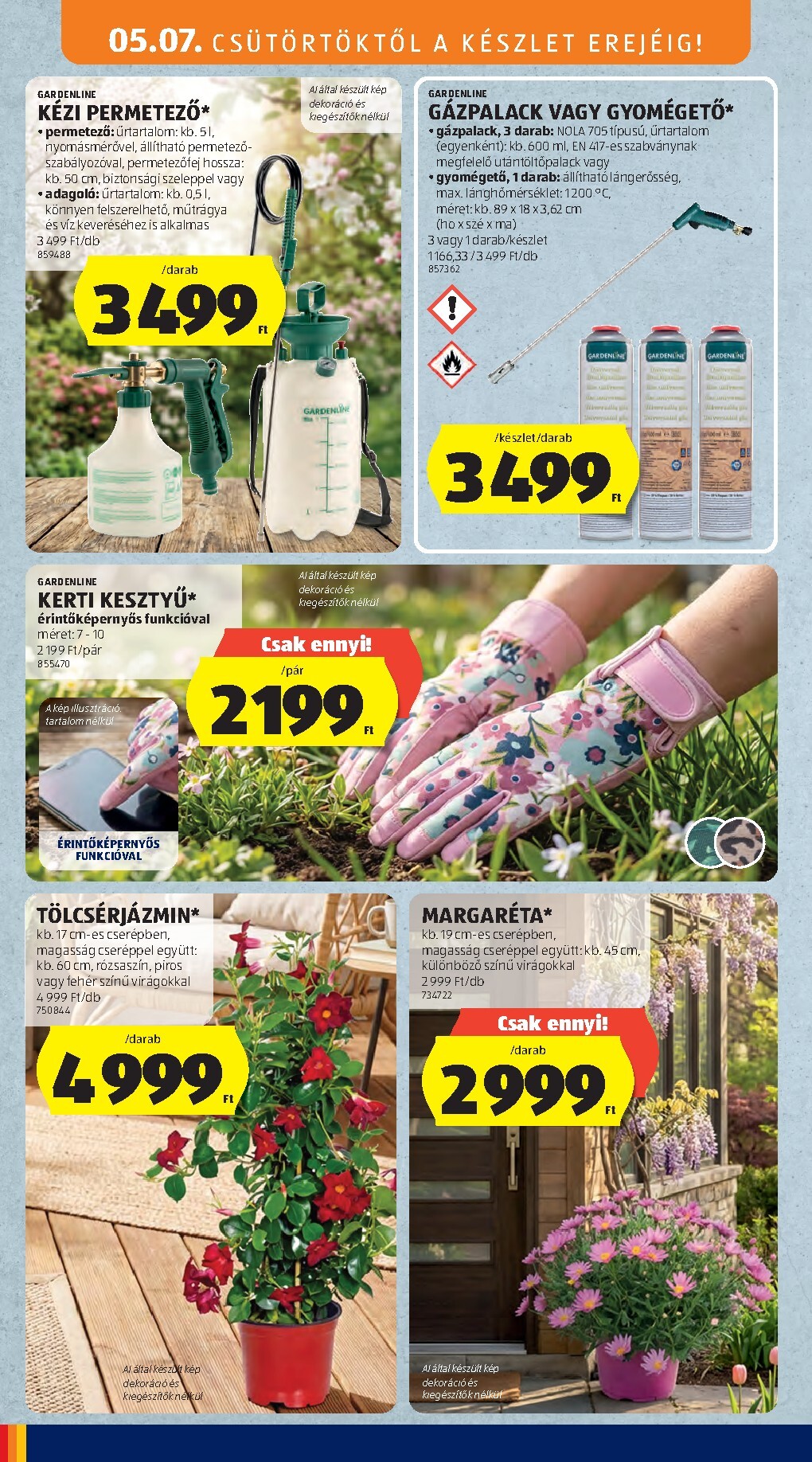 aldi - Aldi - Középső sor termékei hirdetmény a következő hétre csütörtöktől 2026.05.07.-tól szerdától 2026.05.13.-ig - page: 4