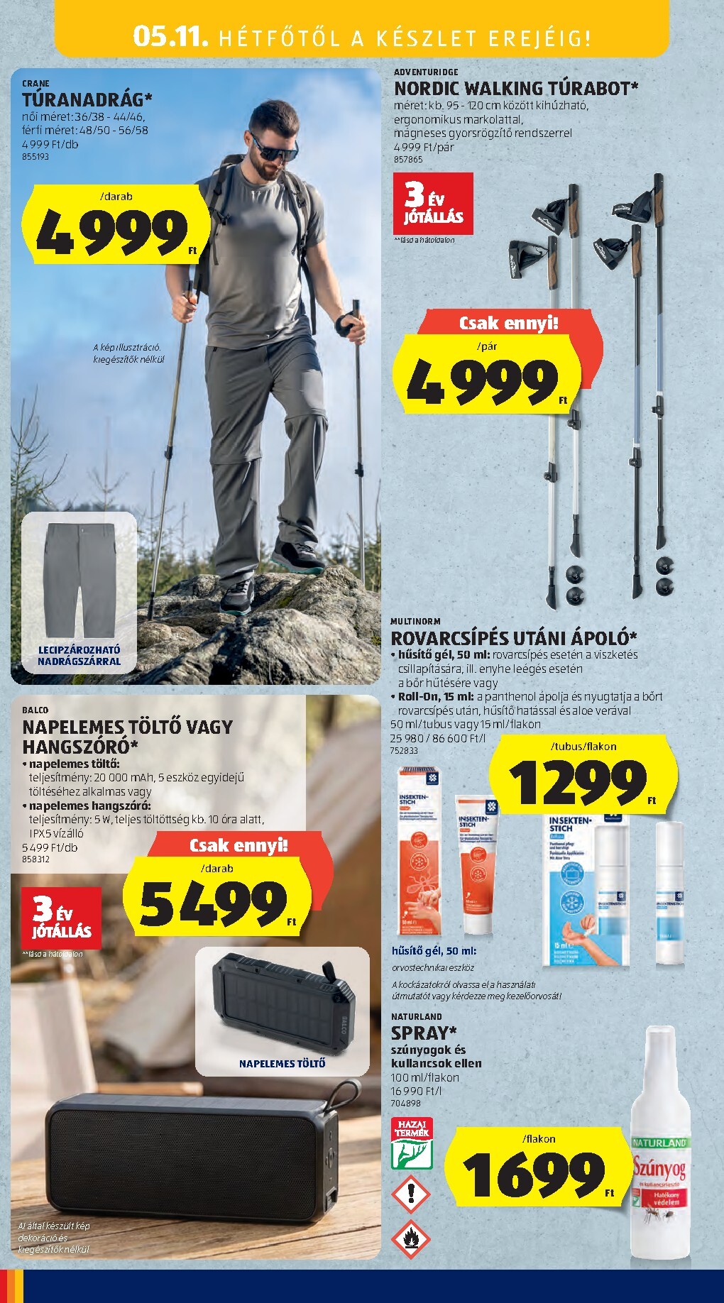 aldi - Aldi - Középső sor termékei hirdetmény a következő hétre csütörtöktől 2026.05.07.-tól szerdától 2026.05.13.-ig - page: 18
