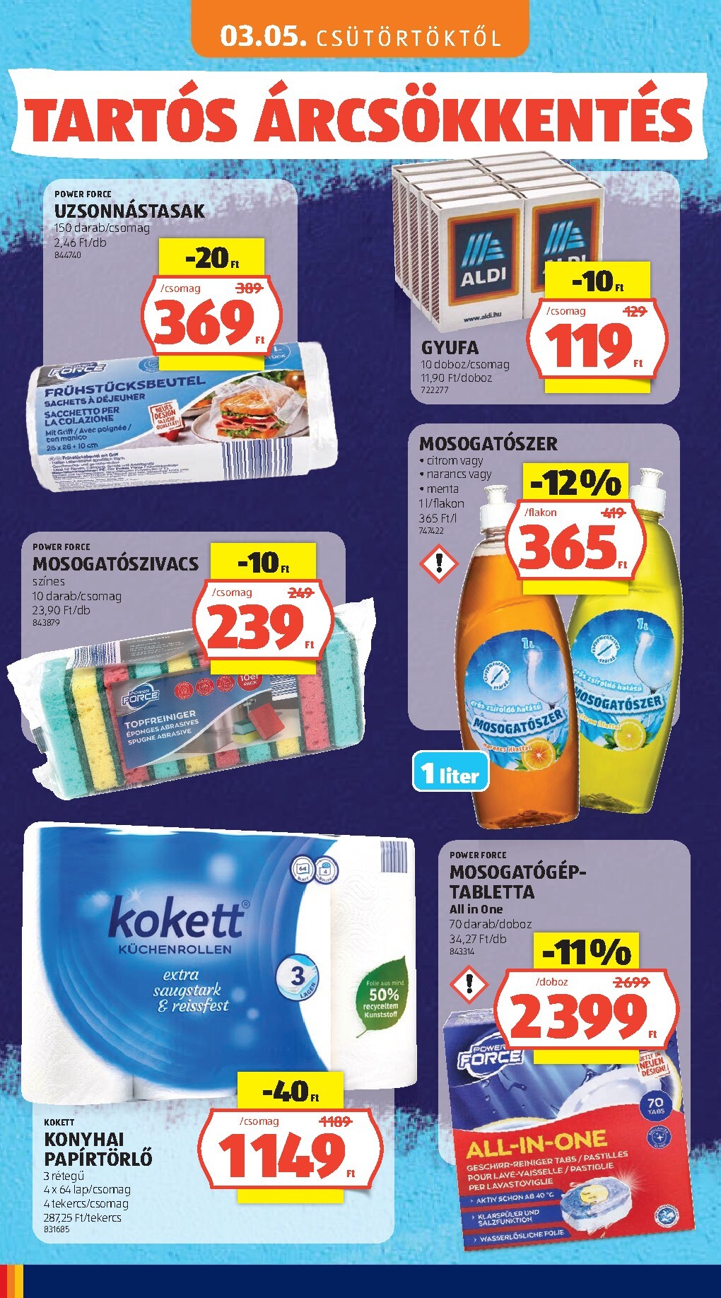 aldi - Aktuális Aldi - Tartós árcsökkentés flyer szórólap érvényes csütörtöktől 2026.03.05.-től vasárnaptól 2026.05.31.-ig - page: 30