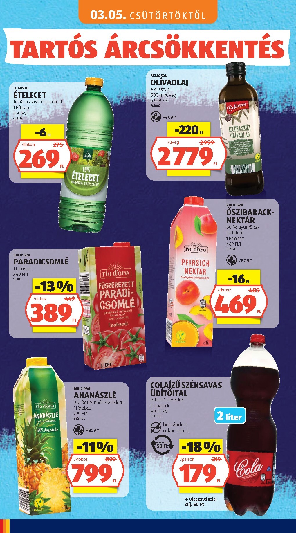 aldi - Aktuális Aldi - Tartós árcsökkentés flyer szórólap érvényes csütörtöktől 2026.03.05.-től vasárnaptól 2026.05.31.-ig - page: 24