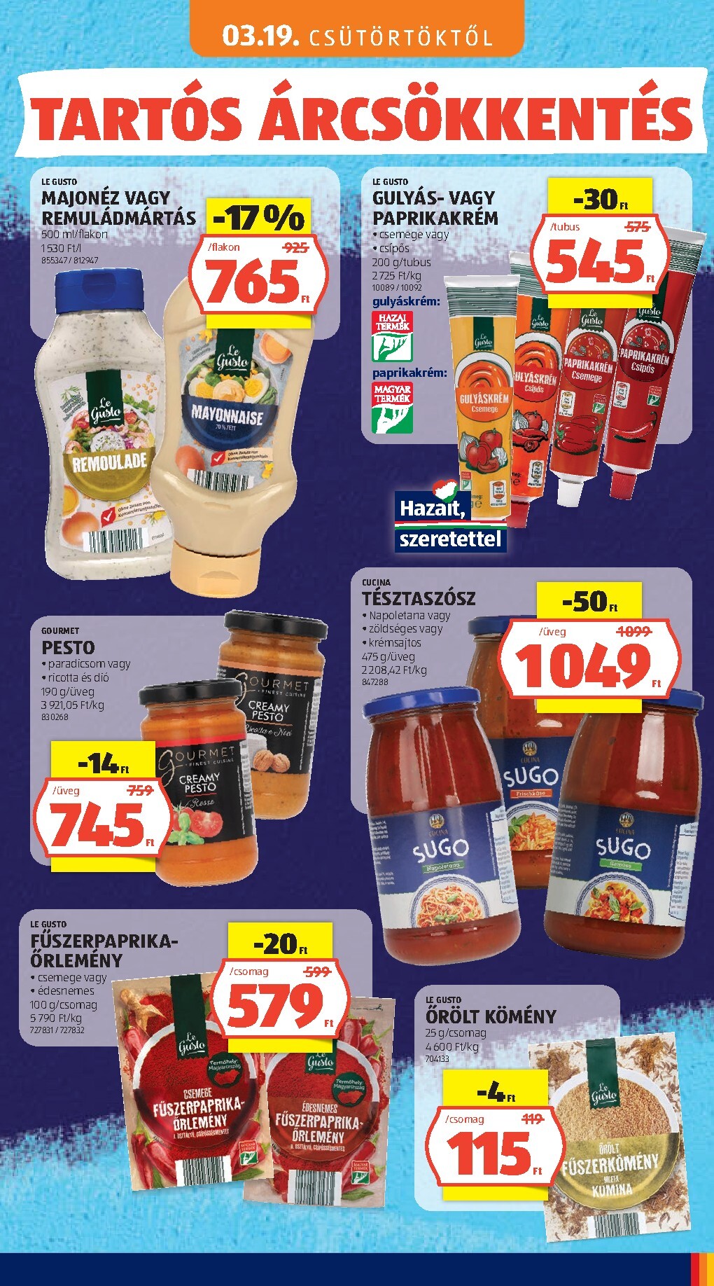 aldi - Aktuális Aldi - Tartós árcsökkentés flyer szórólap érvényes csütörtöktől 2026.03.05.-től vasárnaptól 2026.05.31.-ig - page: 65