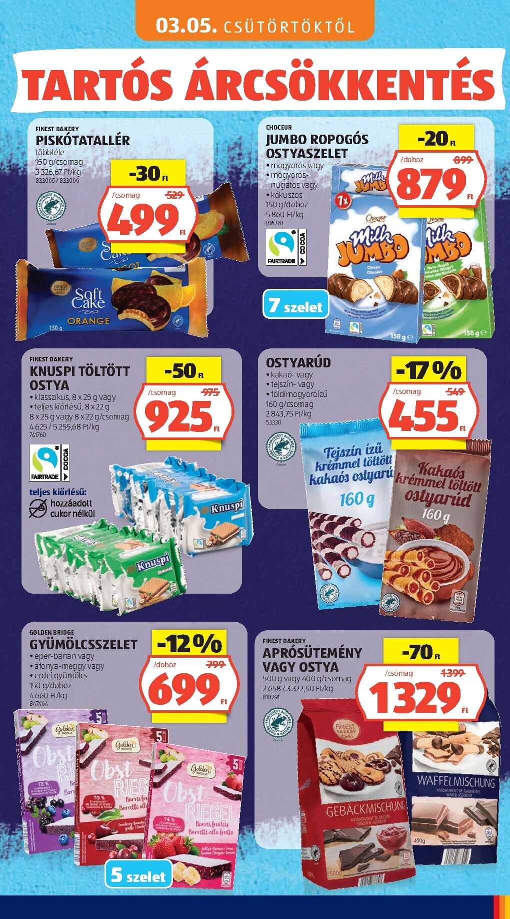 aldi - Aktuális Aldi - Tartós árcsökkentés flyer szórólap érvényes csütörtöktől 2026.03.05.-től vasárnaptól 2026.05.31.-ig - page: 21