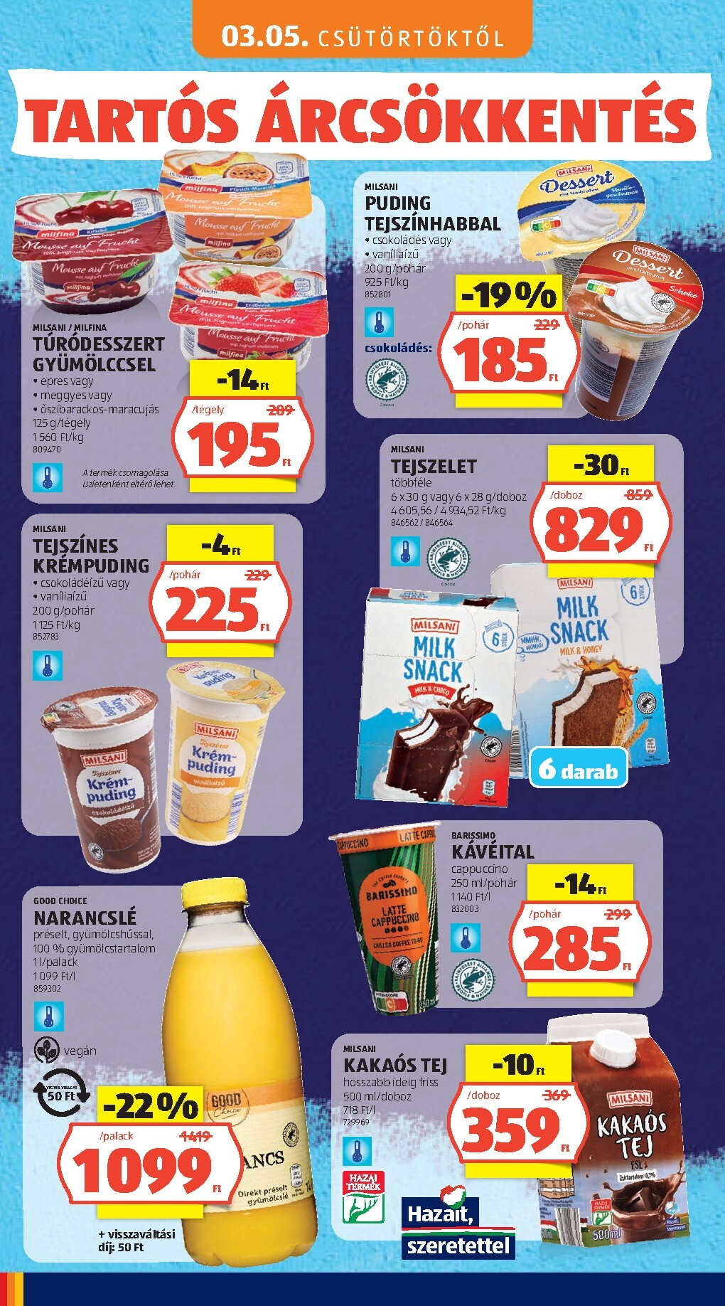 aldi - Aktuális Aldi - Tartós árcsökkentés flyer szórólap érvényes csütörtöktől 2026.03.05.-től vasárnaptól 2026.05.31.-ig - page: 10
