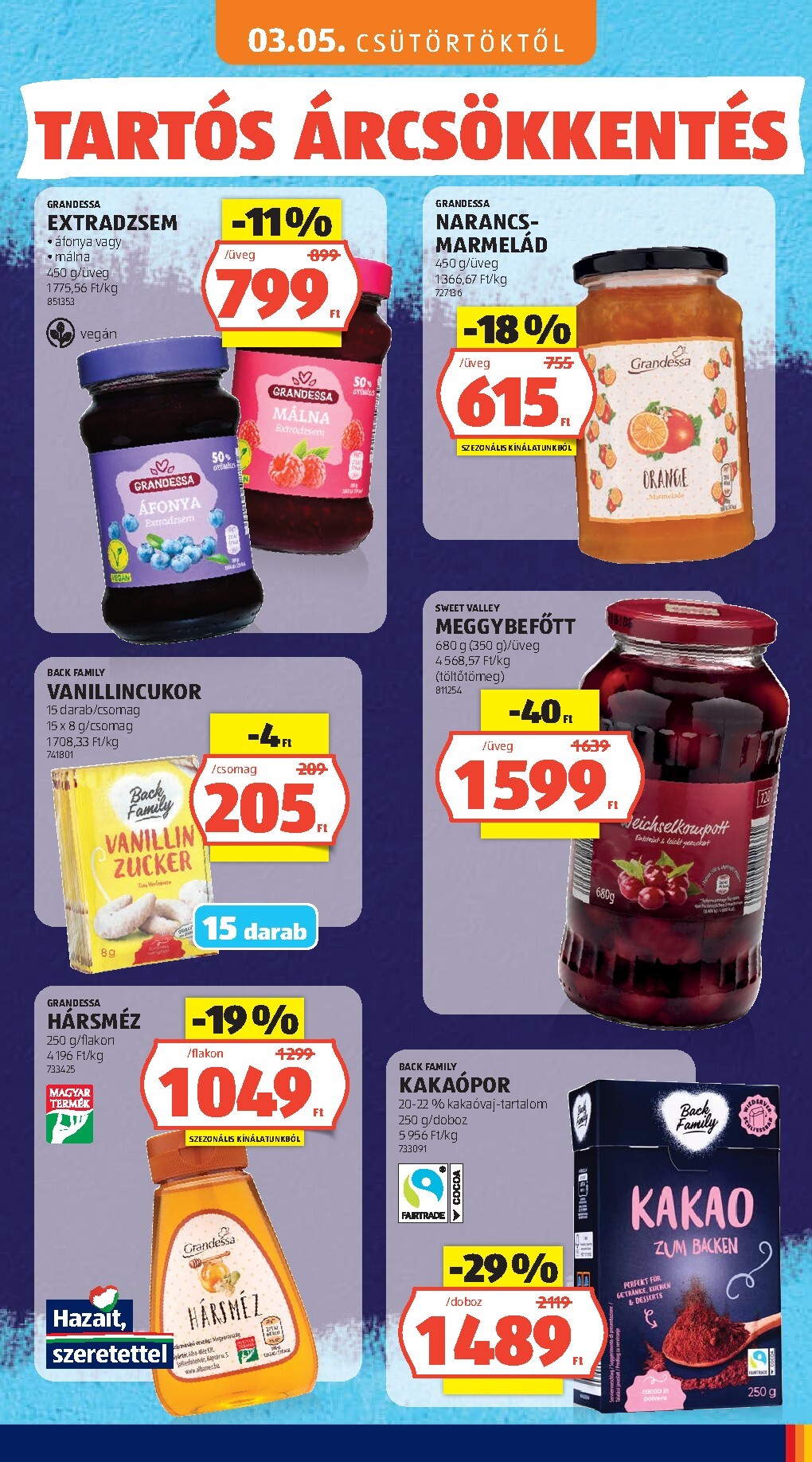 aldi - Aktuális Aldi - Tartós árcsökkentés flyer szórólap érvényes csütörtöktől 2026.03.05.-től vasárnaptól 2026.05.31.-ig - page: 17
