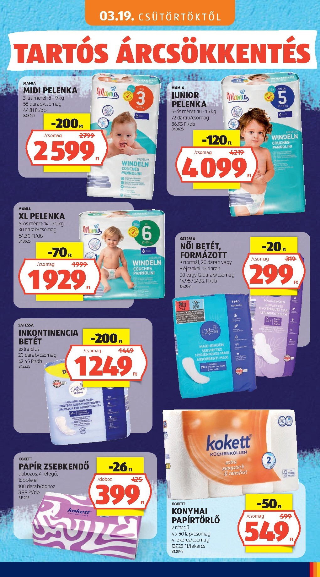 aldi - Aktuális Aldi - Tartós árcsökkentés flyer szórólap érvényes csütörtöktől 2026.03.05.-től vasárnaptól 2026.05.31.-ig - page: 73