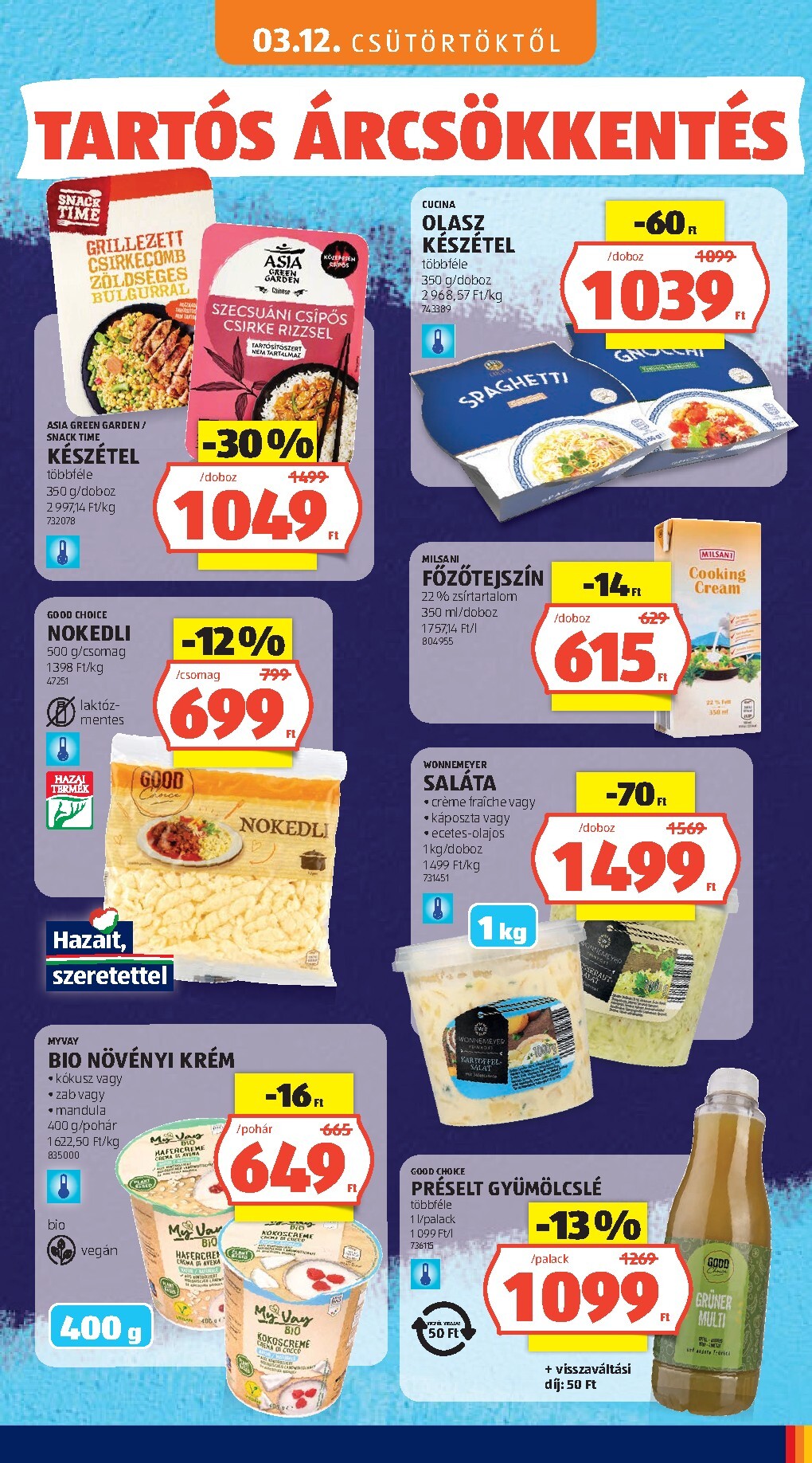 aldi - Aktuális Aldi - Tartós árcsökkentés flyer szórólap érvényes csütörtöktől 2026.03.05.-től vasárnaptól 2026.05.31.-ig - page: 39