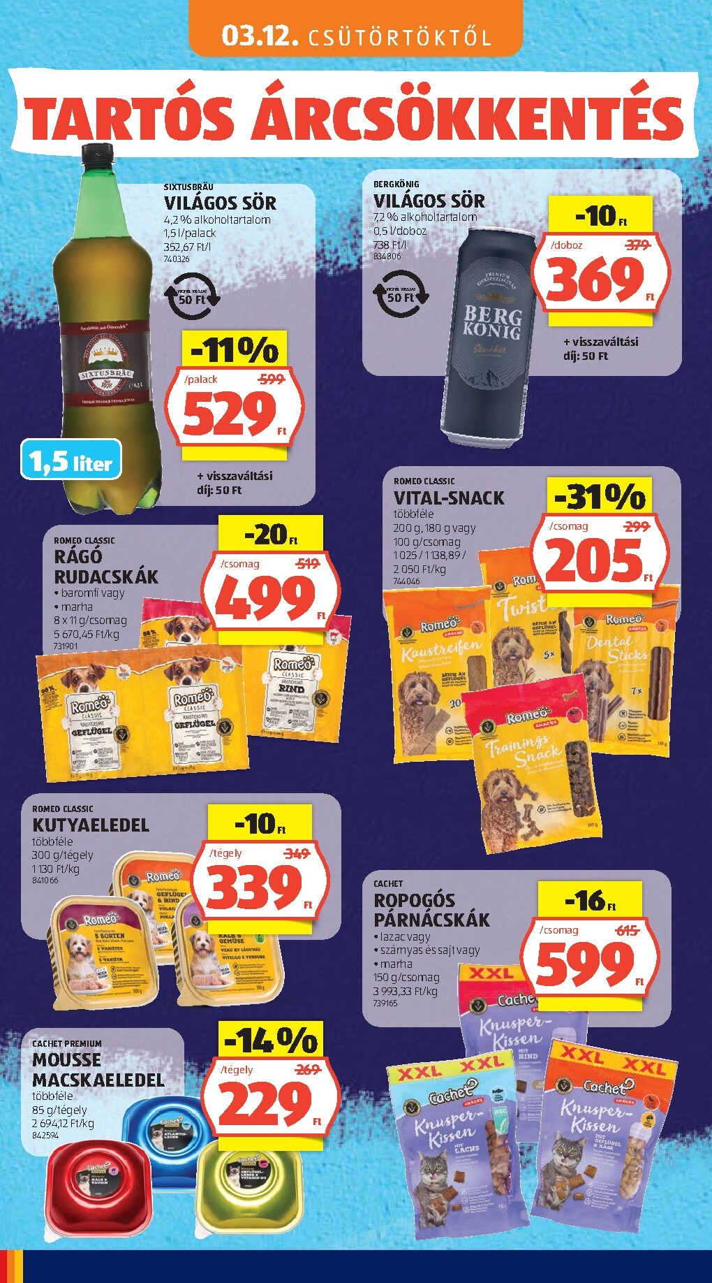 aldi - Aktuális Aldi - Tartós árcsökkentés flyer szórólap érvényes csütörtöktől 2026.03.05.-től vasárnaptól 2026.05.31.-ig - page: 50