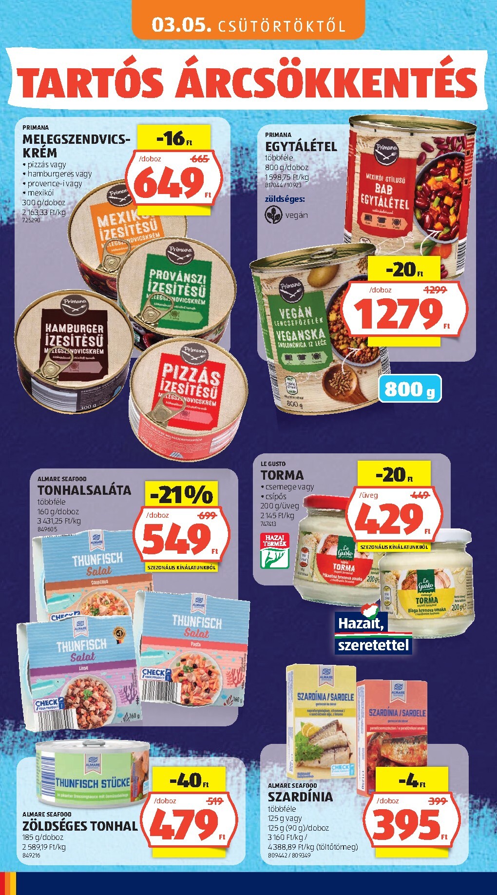 aldi - Aktuális Aldi - Tartós árcsökkentés flyer szórólap érvényes csütörtöktől 2026.03.05.-től vasárnaptól 2026.05.31.-ig - page: 14