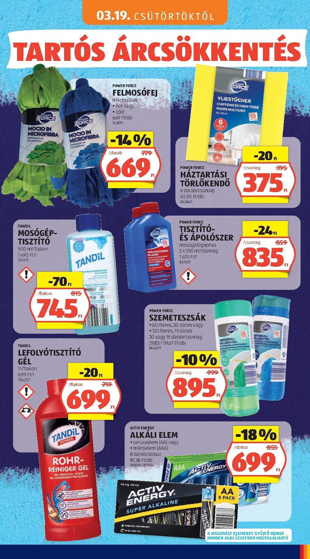 aldi - Aktuális Aldi - Tartós árcsökkentés flyer szórólap érvényes csütörtöktől 2026.03.05.-től vasárnaptól 2026.05.31.-ig - page: 75