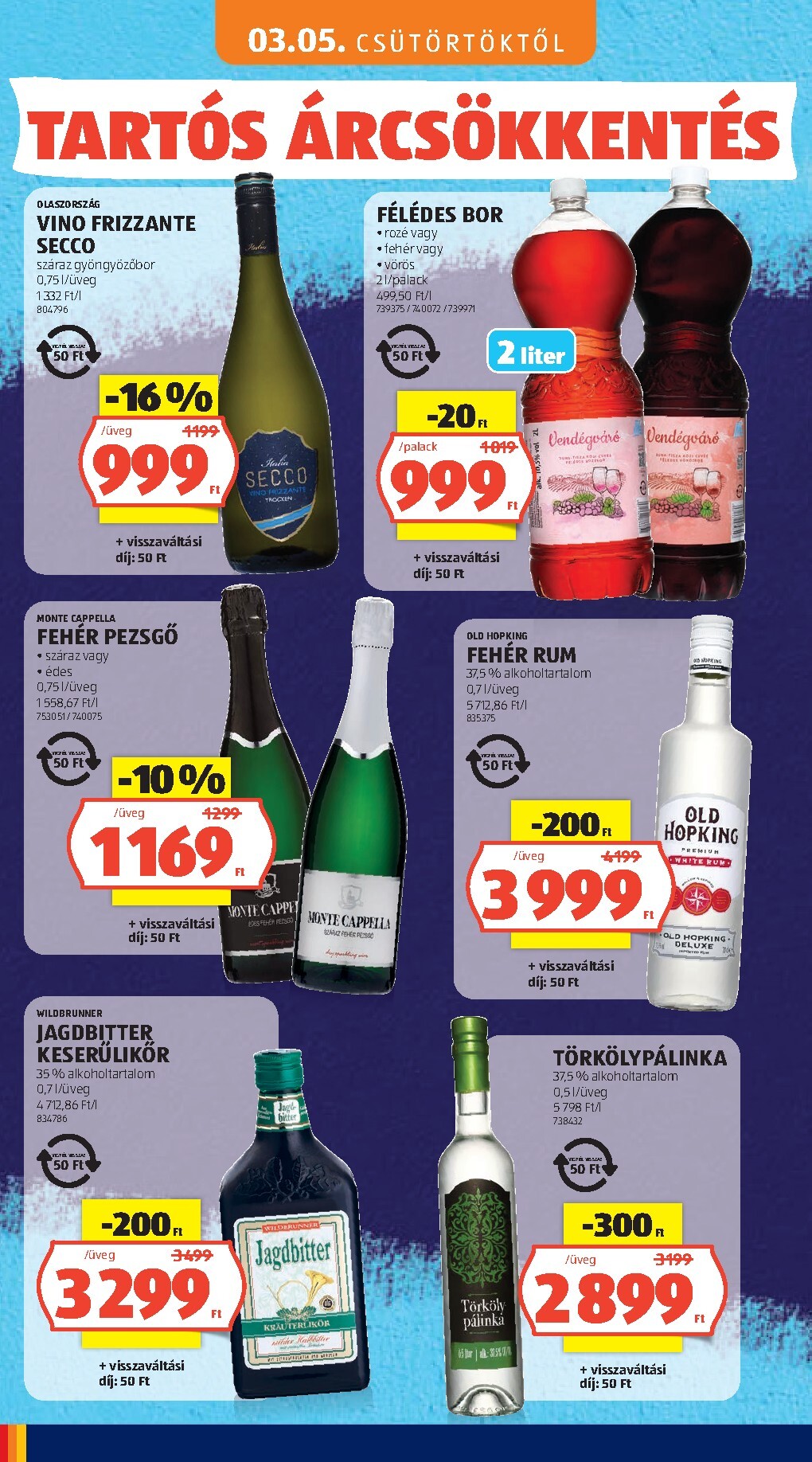 aldi - Aktuális Aldi - Tartós árcsökkentés flyer szórólap érvényes csütörtöktől 2026.03.05.-től vasárnaptól 2026.05.31.-ig - page: 26