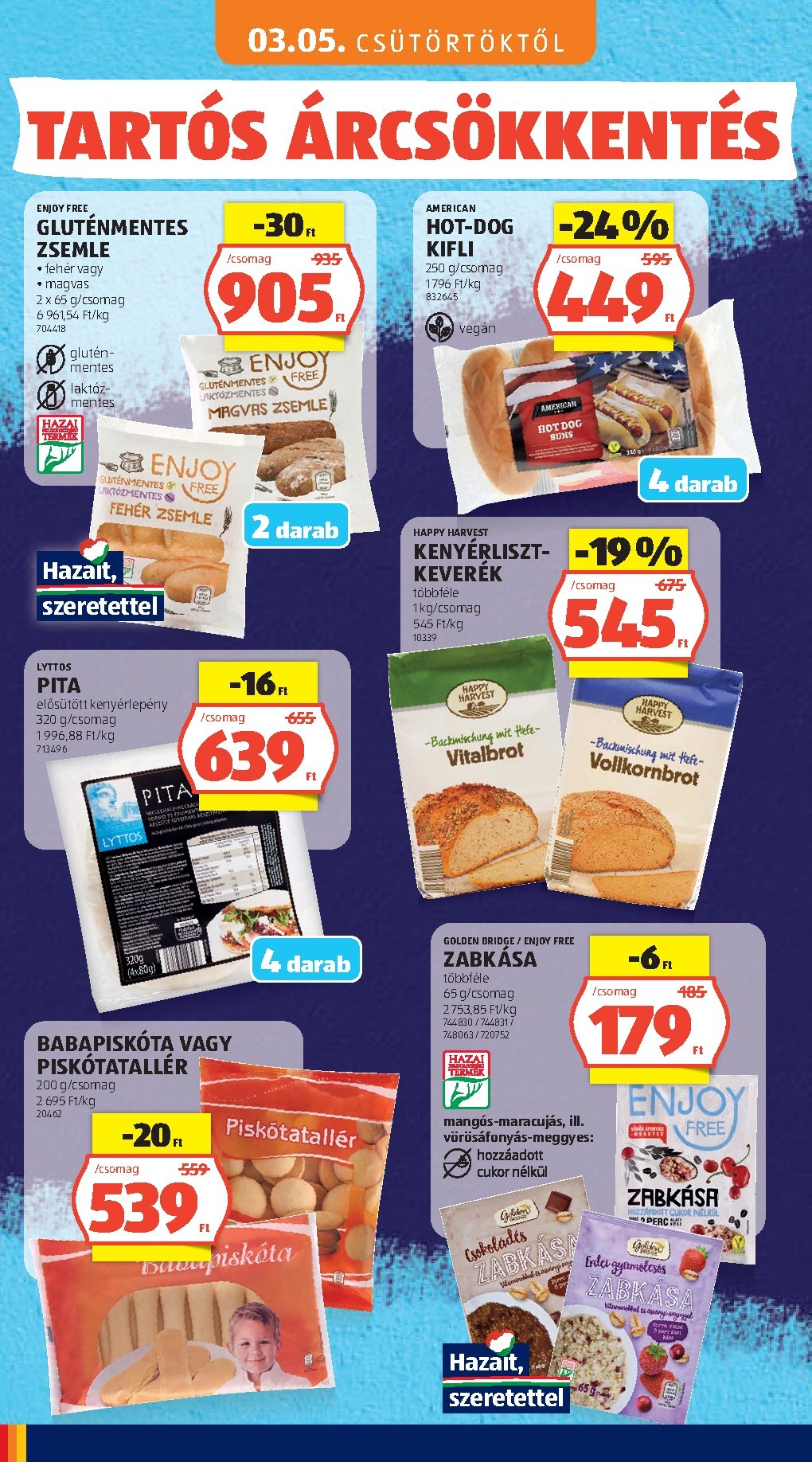 aldi - Aktuális Aldi - Tartós árcsökkentés flyer szórólap érvényes csütörtöktől 2026.03.05.-től vasárnaptól 2026.05.31.-ig - page: 4