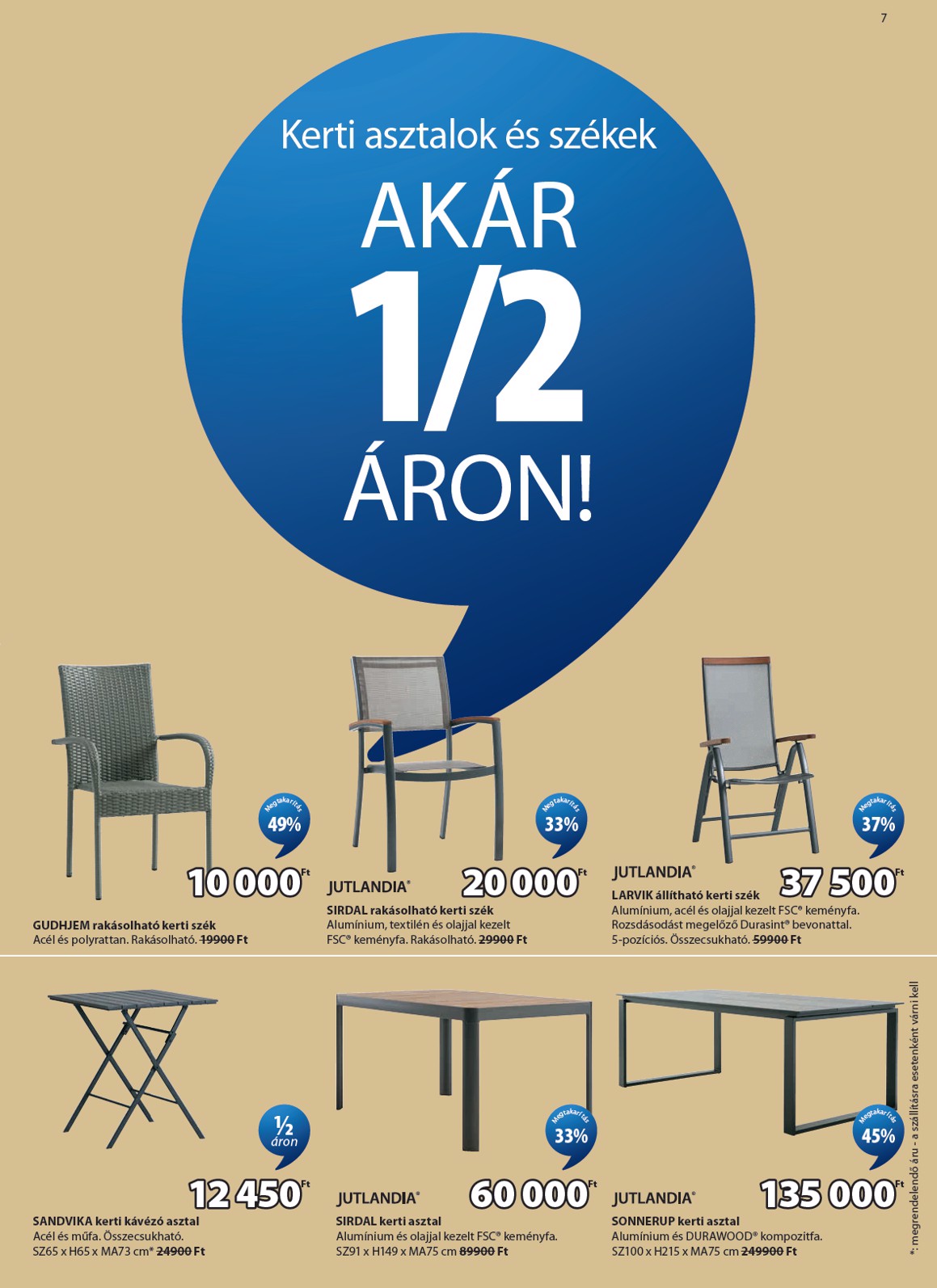 jysk - Aktuális JYSK szórólap érvényes szerdától 2026.06.03.-től vasárnaptól 2026.06.21.-ig - page: 7