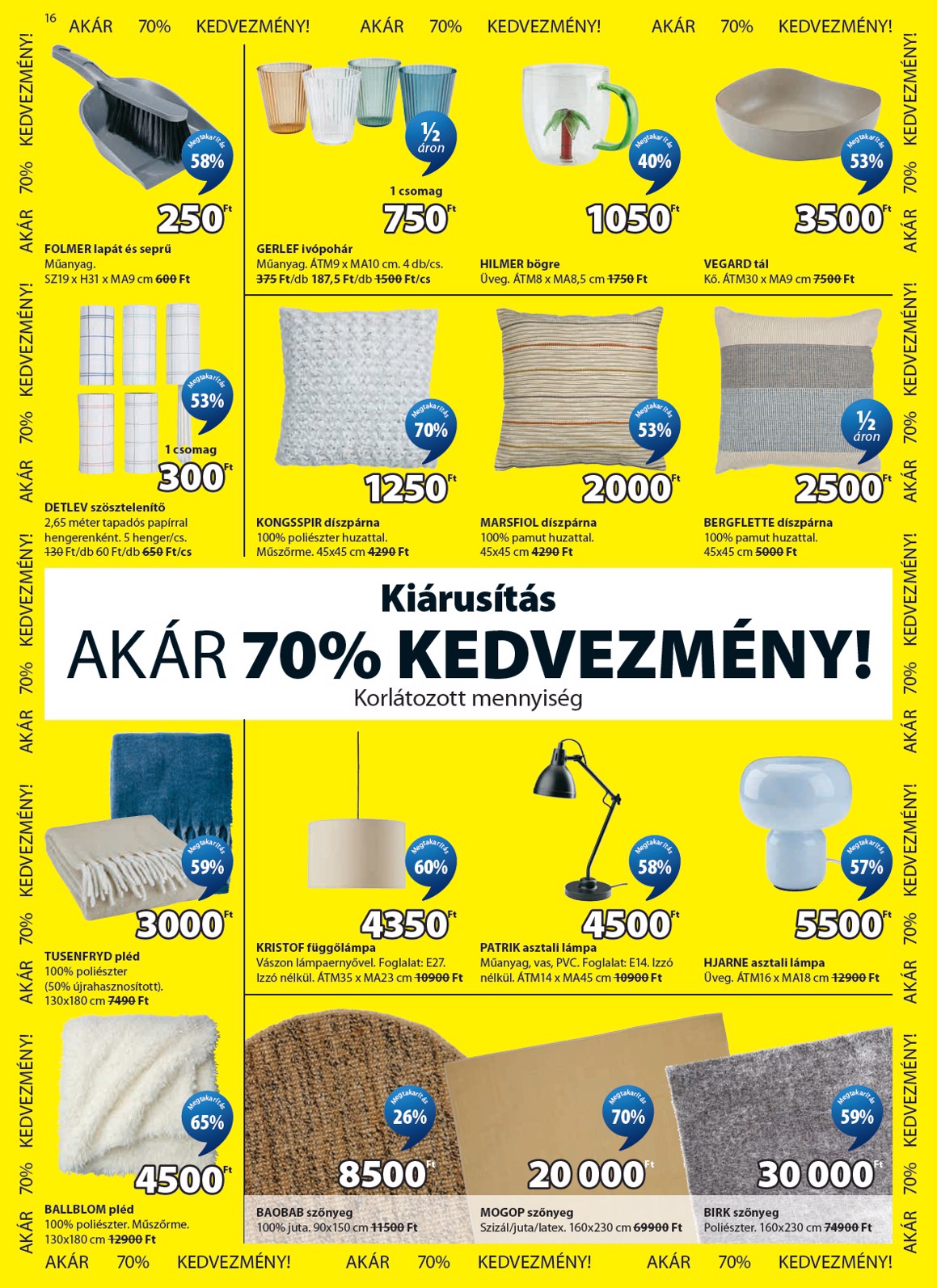 jysk - Aktuális JYSK szórólap érvényes szerdától 2026.06.03.-től vasárnaptól 2026.06.21.-ig - page: 16