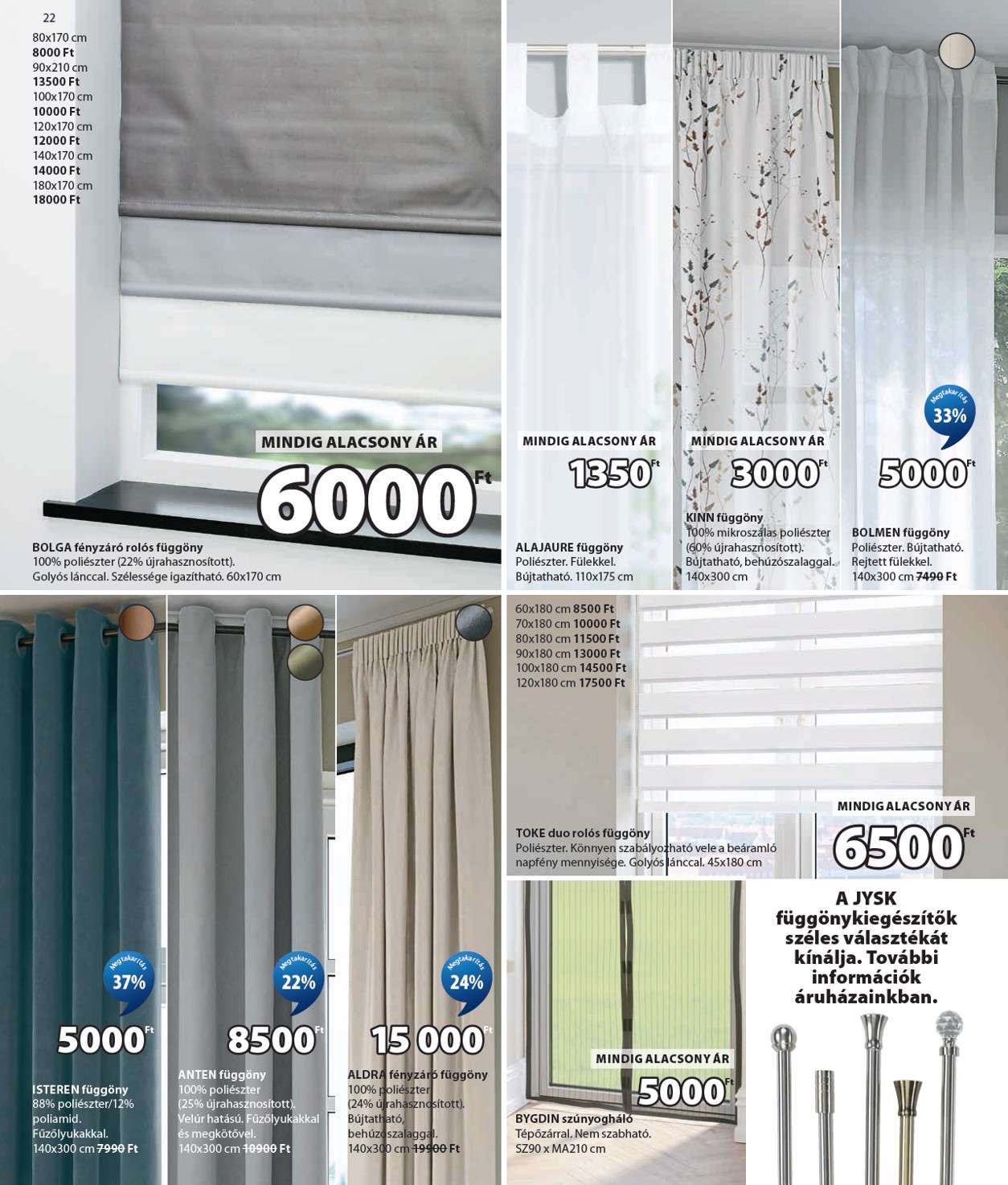 jysk - Aktuális JYSK szórólap érvényes szerdától 2026.07.01.-től keddtől 2026.07.07.-ig - page: 22