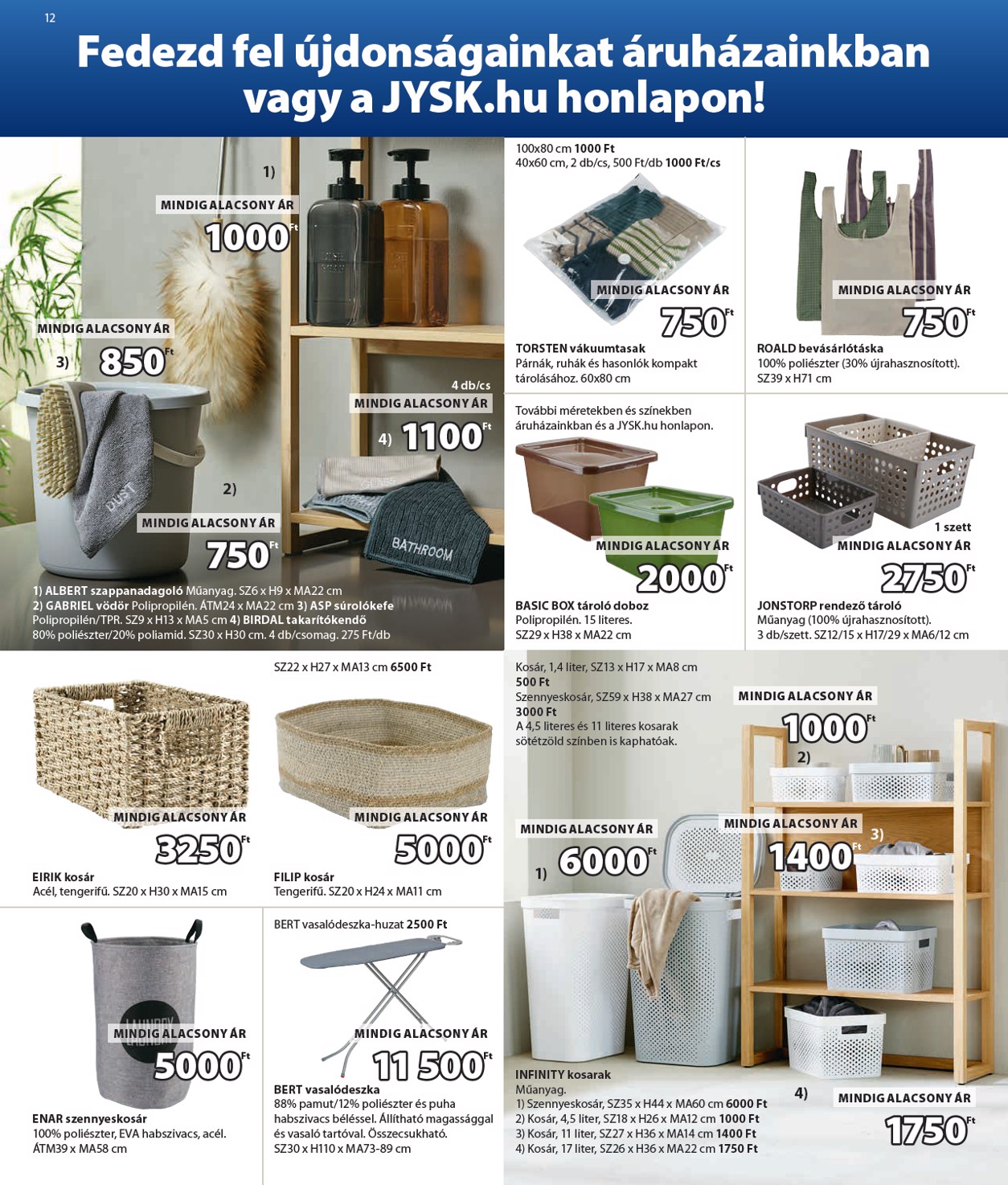 jysk - Aktuális JYSK szórólap érvényes szerdától 2026.07.29.-től keddtől 2026.09.01.-ig - page: 12