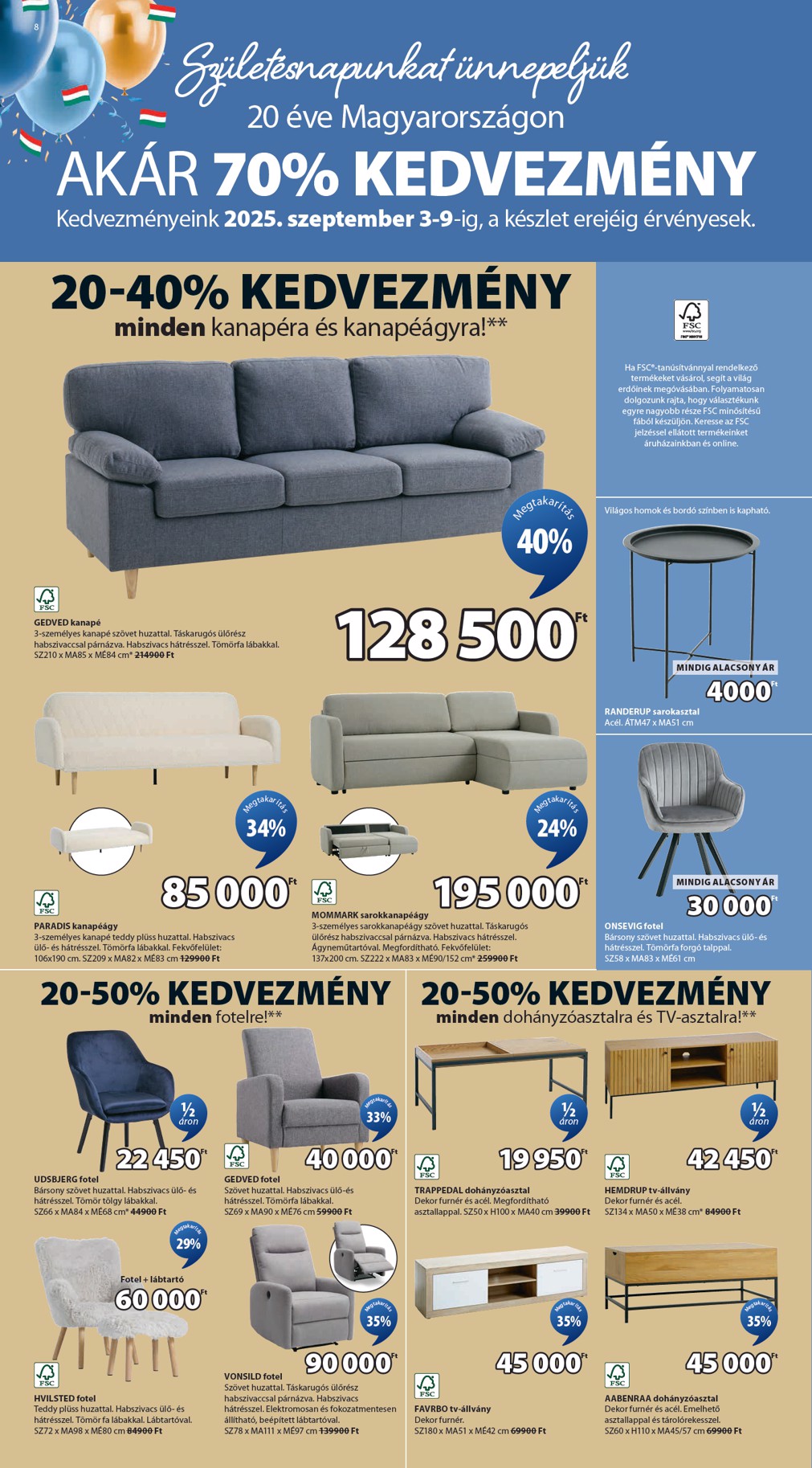 jysk - JYSK akciós újság, érvényes 09.03. - 09.09. - page: 8